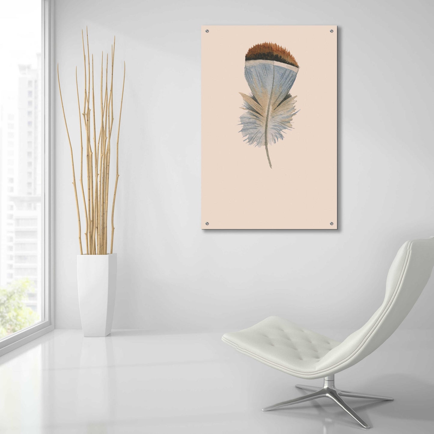 Epic Art 'Feather 4' by Incado, Acrylic Glass Wall Art,24x36