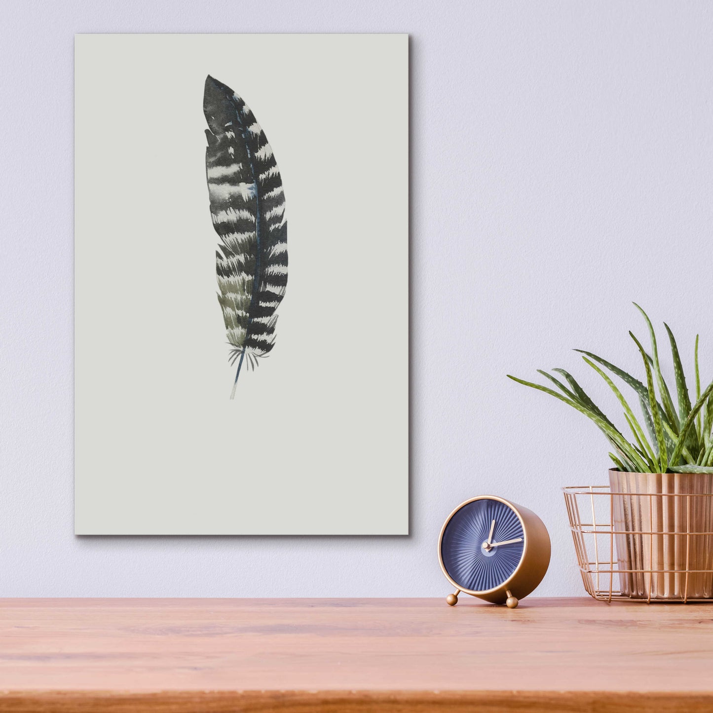 Epic Art 'Feather 5' by Incado, Acrylic Glass Wall Art,12x16