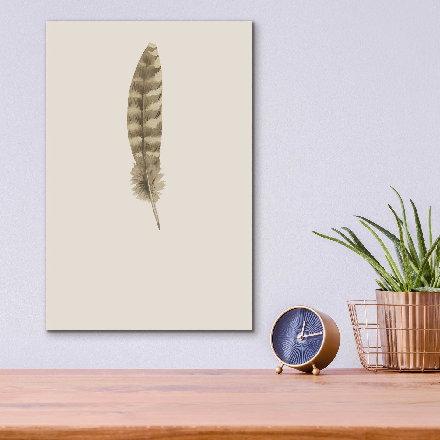 Epic Art 'Feather 7' by Incado, Acrylic Glass Wall Art,12x16