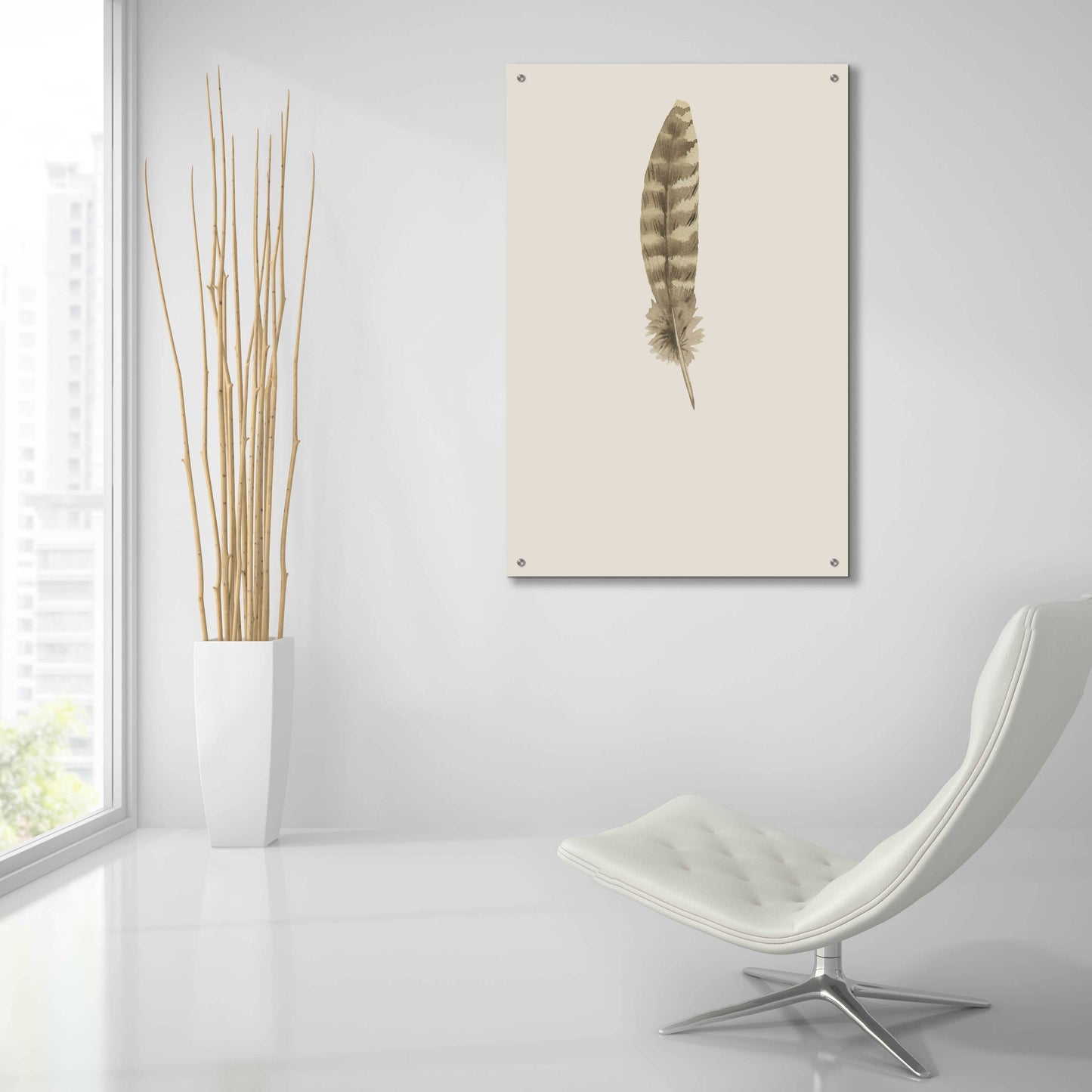 Epic Art 'Feather 7' by Incado, Acrylic Glass Wall Art,24x36