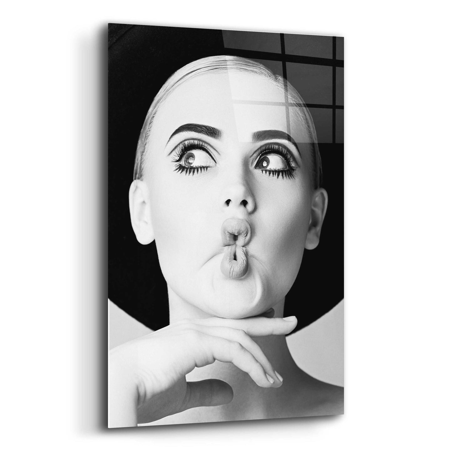 Epic Art 'Fish Face Glamour' by Incado, Acrylic Glass Wall Art,12x16