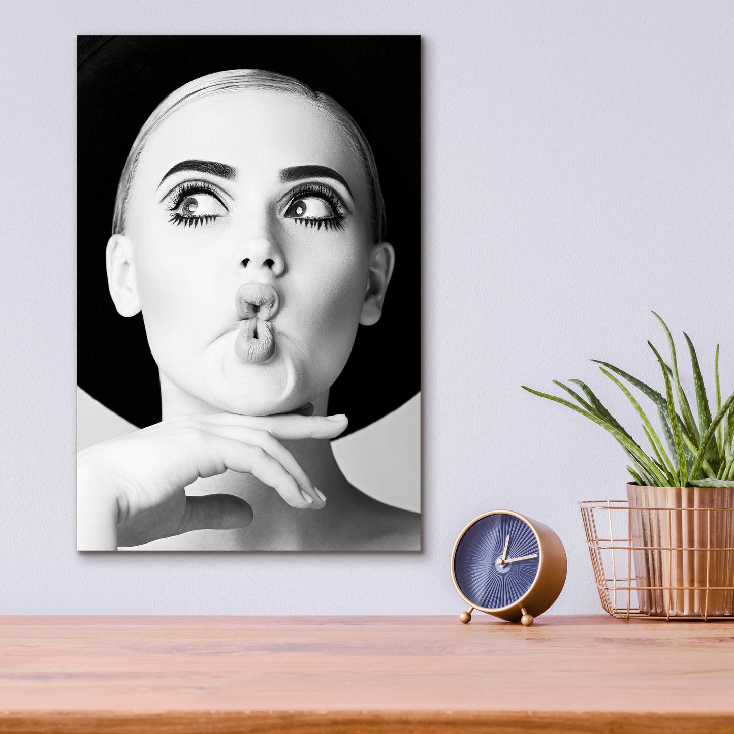 Epic Art 'Fish Face Glamour' by Incado, Acrylic Glass Wall Art,12x16