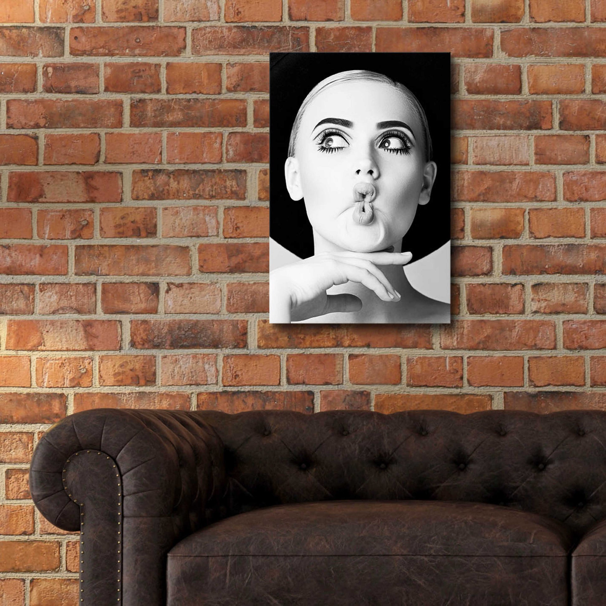 Epic Art 'Fish Face Glamour' by Incado, Acrylic Glass Wall Art,16x24