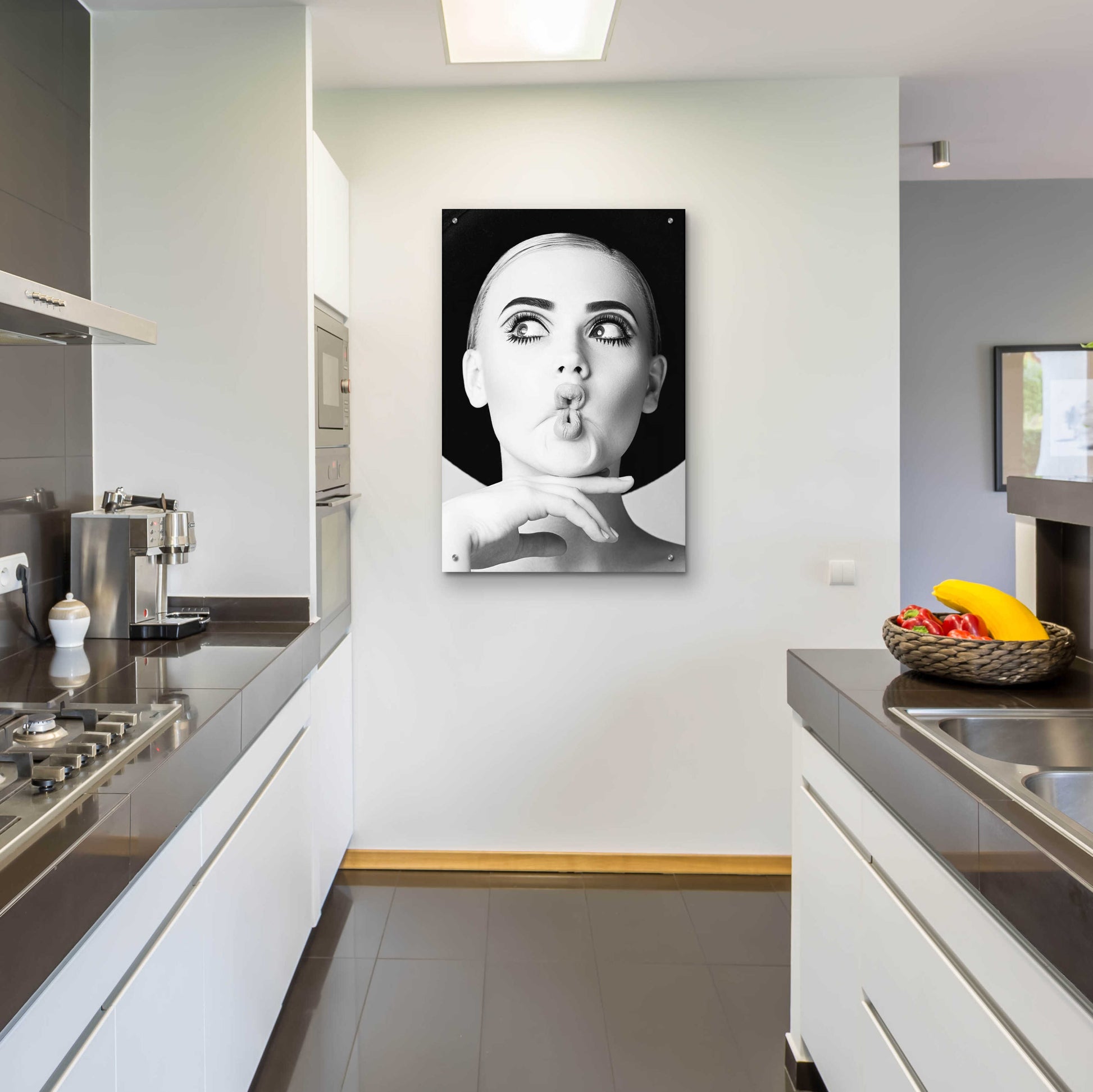 Epic Art 'Fish Face Glamour' by Incado, Acrylic Glass Wall Art,24x36