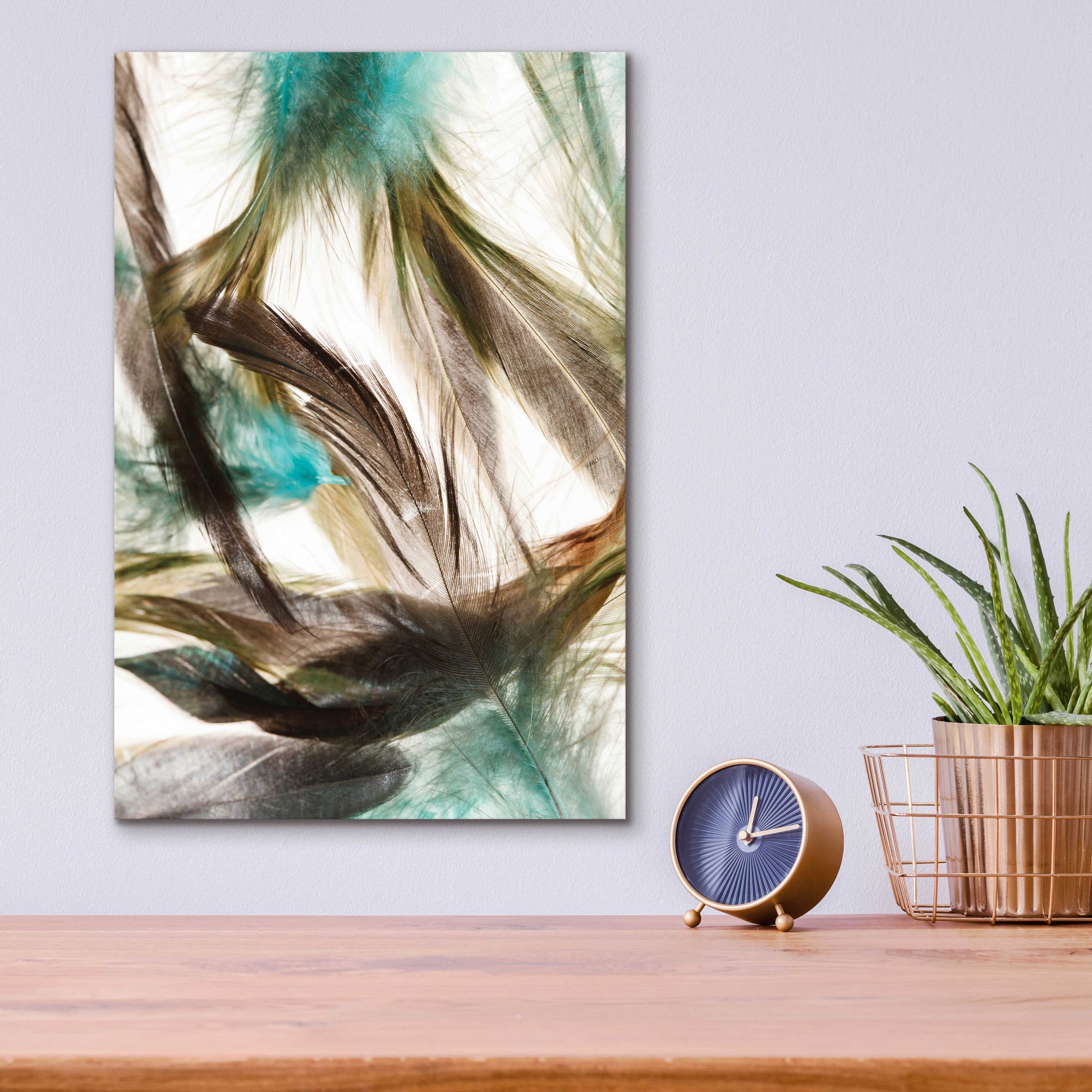 Epic Art 'Floating Feathers' by Incado, Acrylic Glass Wall Art,12x16