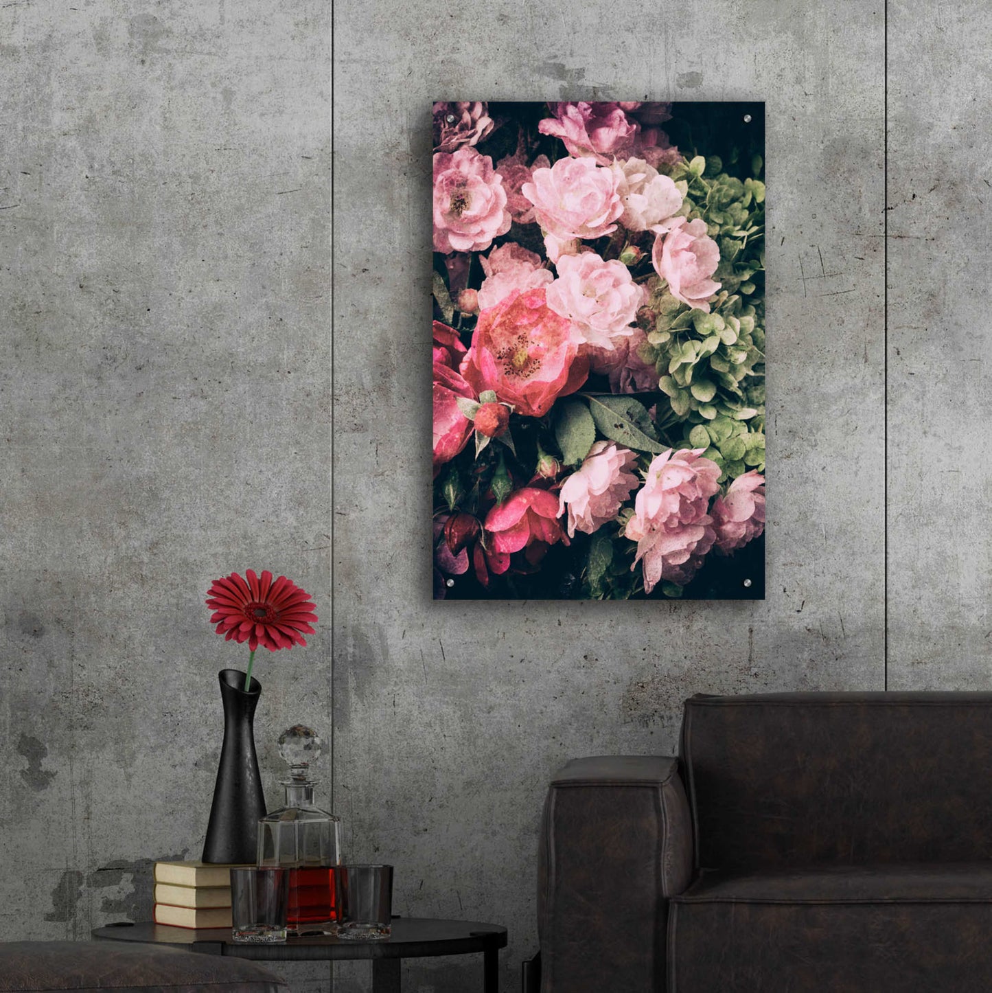 Epic Art 'Floral 28' by Incado, Acrylic Glass Wall Art,24x36