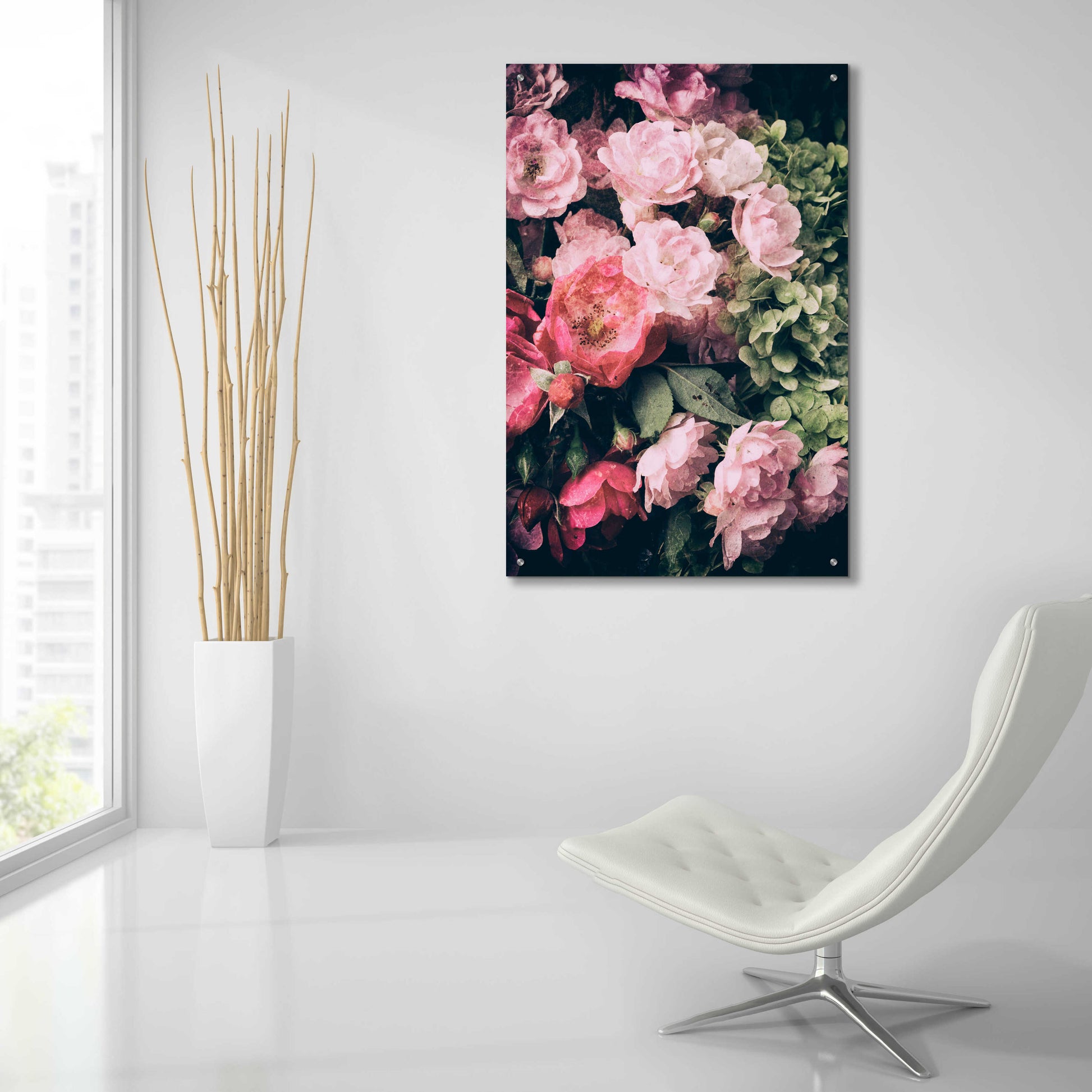 Epic Art 'Floral 28' by Incado, Acrylic Glass Wall Art,24x36