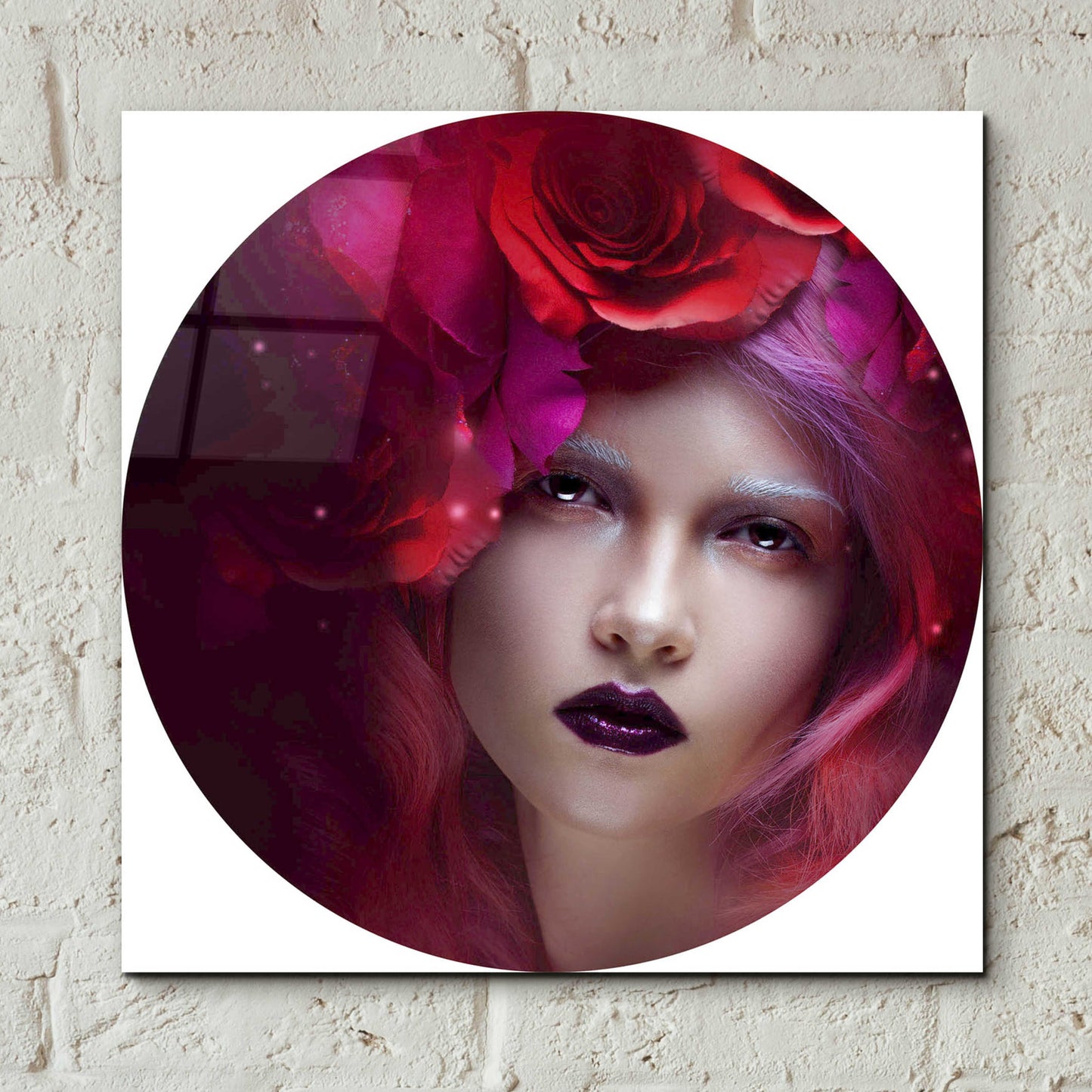 Epic Art 'Flower Girl' by Incado, Acrylic Glass Wall Art,12x12