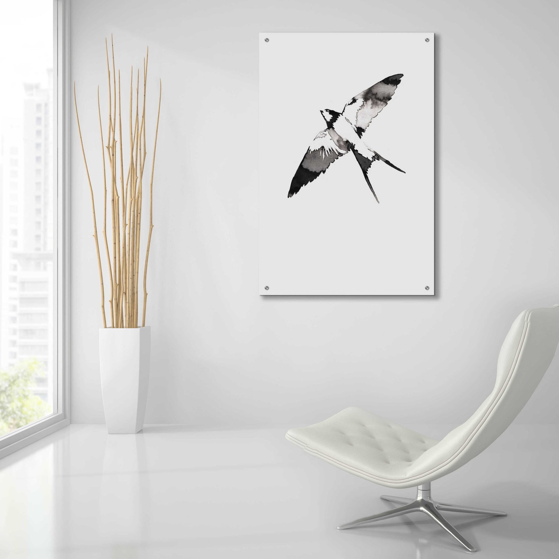 Epic Art 'Flying Bird III' by Incado, Acrylic Glass Wall Art,24x36