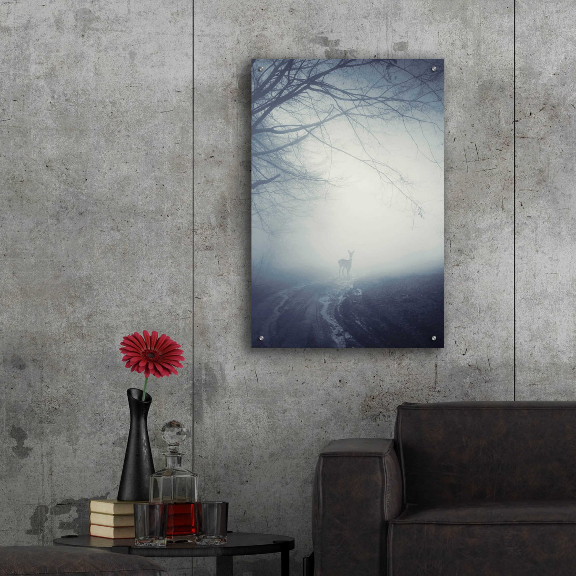 Epic Art 'Foggy Morning Hike' by Incado, Acrylic Glass Wall Art,24x36