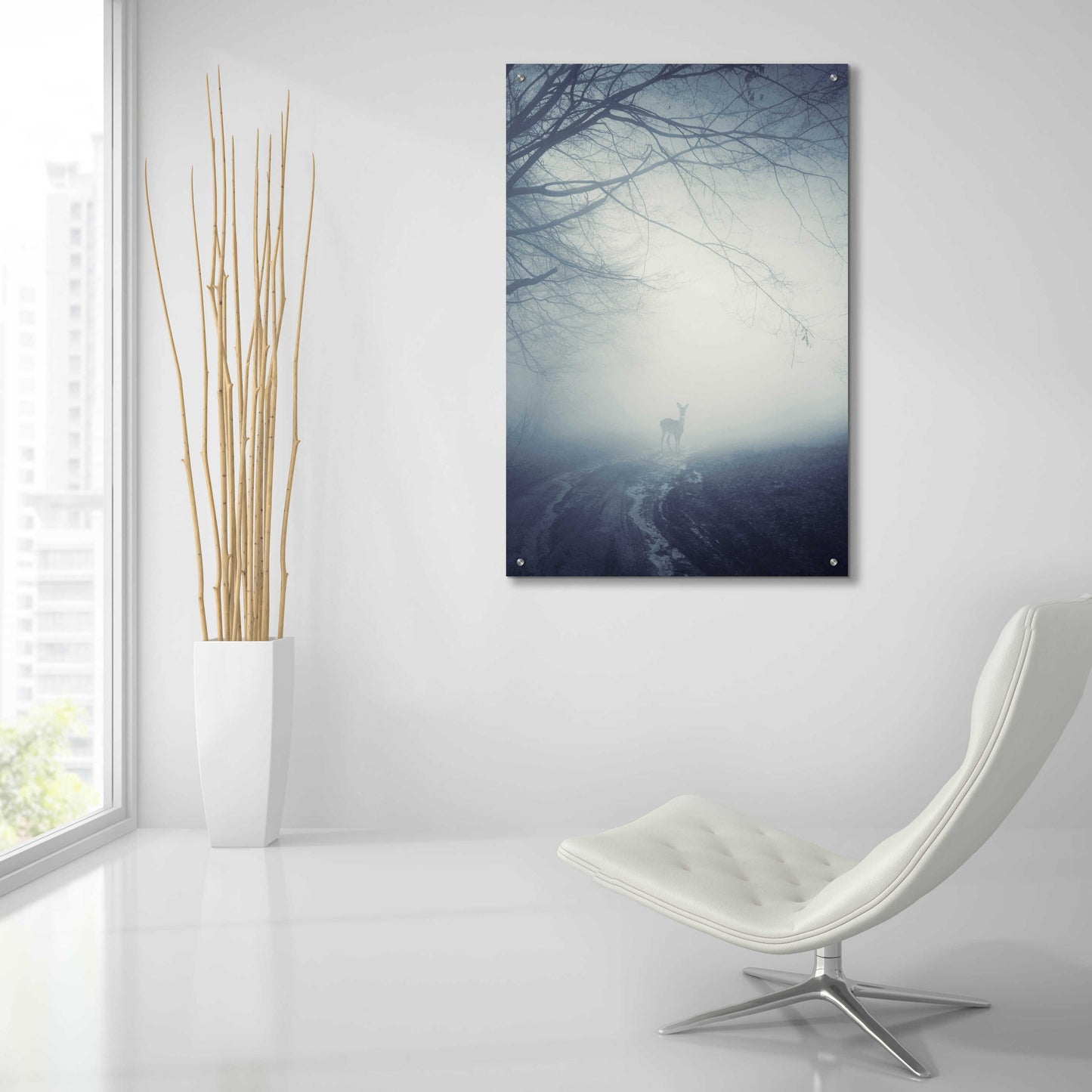 Epic Art 'Foggy Morning Hike' by Incado, Acrylic Glass Wall Art,24x36