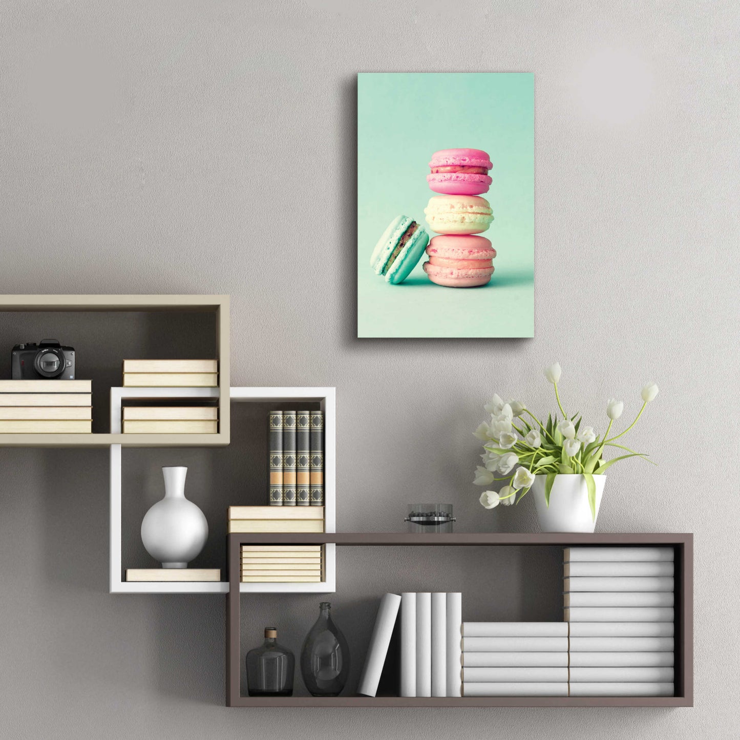 Epic Art 'French Macarons' by Incado, Acrylic Glass Wall Art,16x24