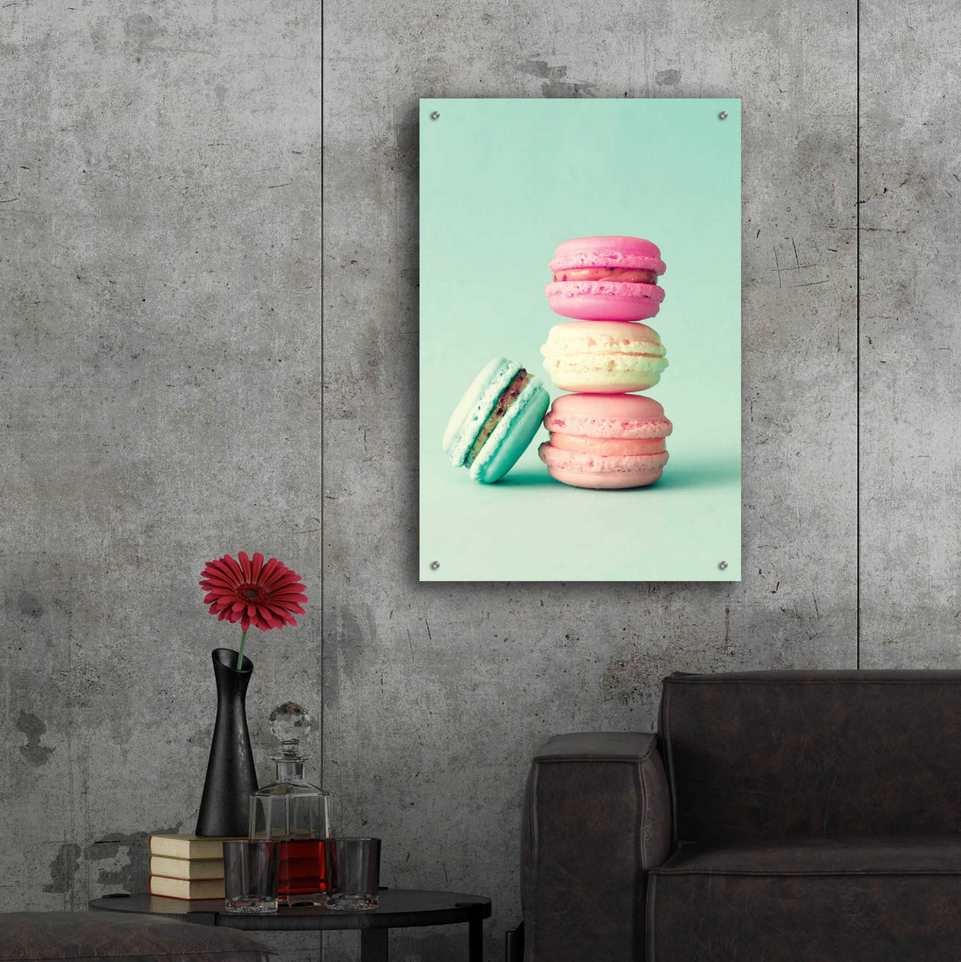 Epic Art 'French Macarons' by Incado, Acrylic Glass Wall Art,24x36