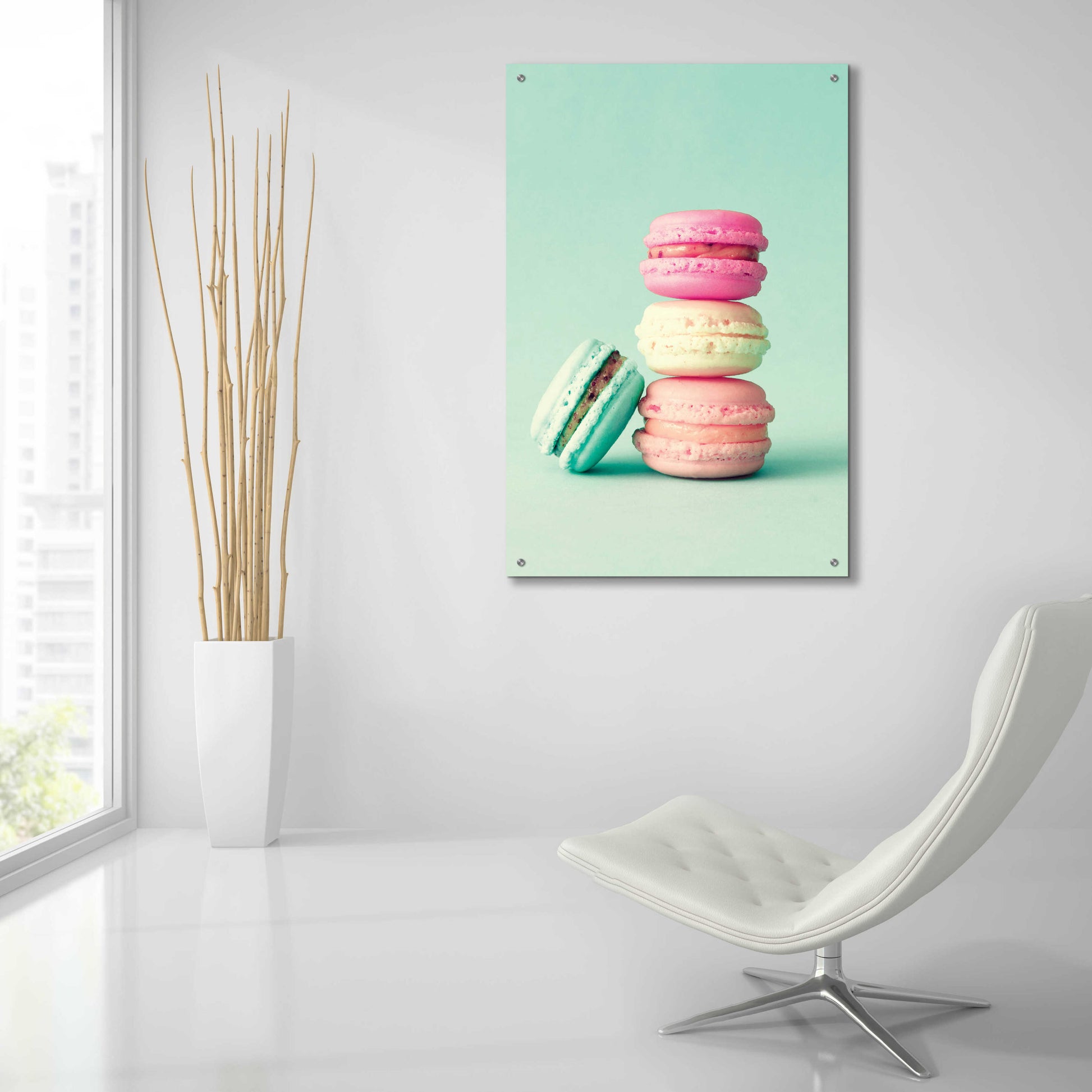 Epic Art 'French Macarons' by Incado, Acrylic Glass Wall Art,24x36