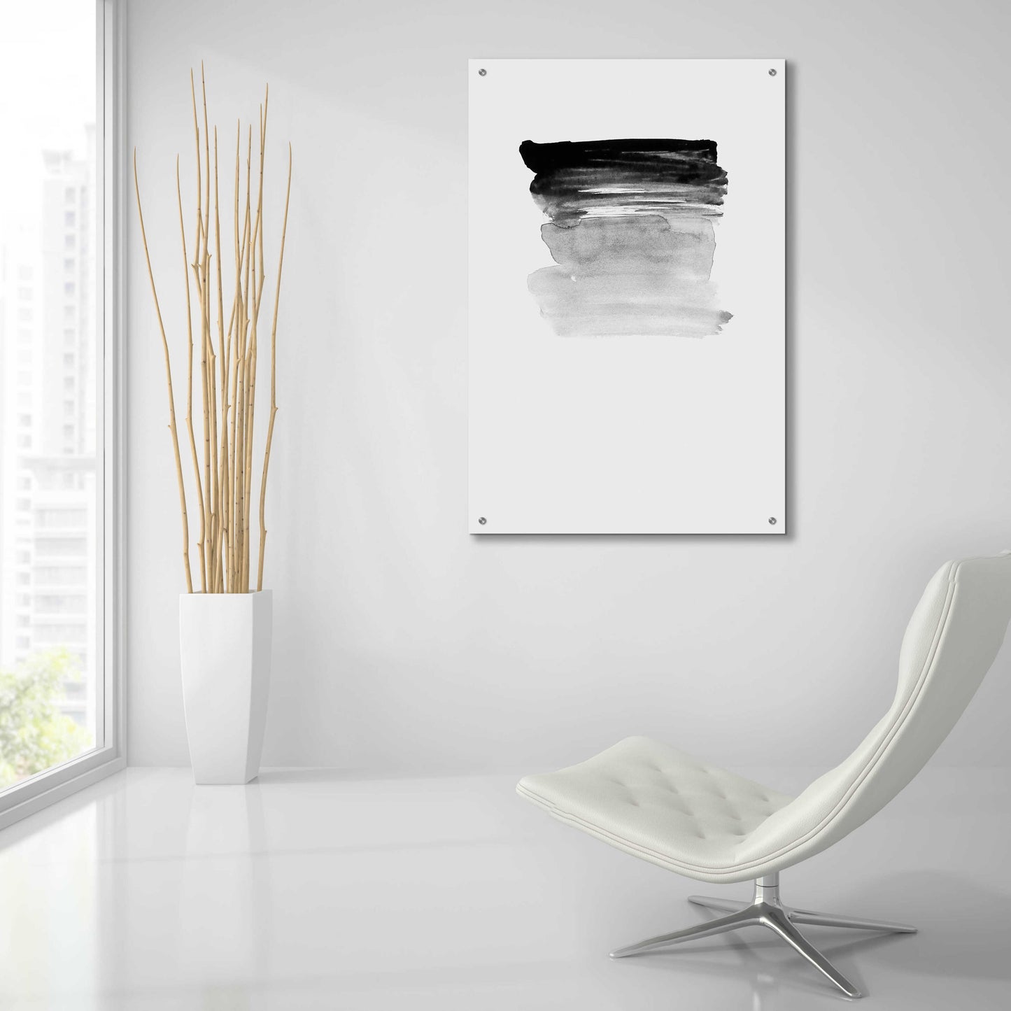 Epic Art 'Grey I' by Incado, Acrylic Glass Wall Art,24x36