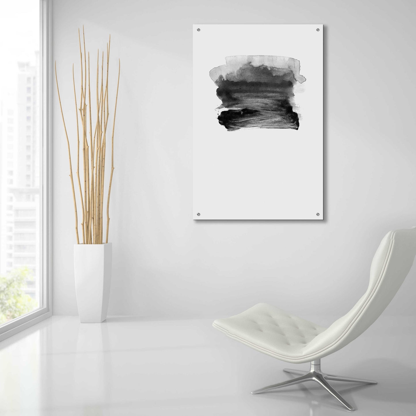 Epic Art 'Grey II' by Incado, Acrylic Glass Wall Art,24x36