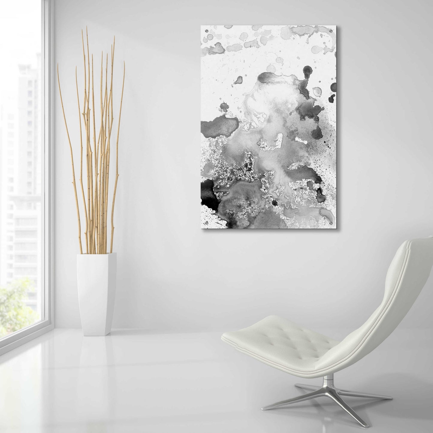 Epic Art 'Grey Shades' by Incado, Acrylic Glass Wall Art,24x36