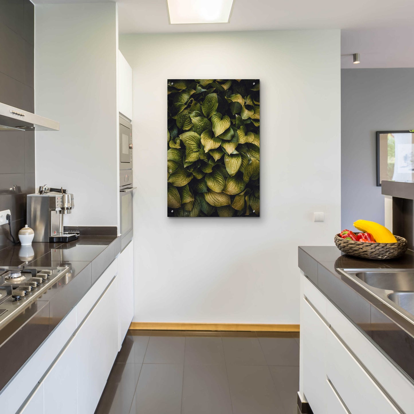 Epic Art 'Hostas Leaves' by Incado, Acrylic Glass Wall Art,24x36