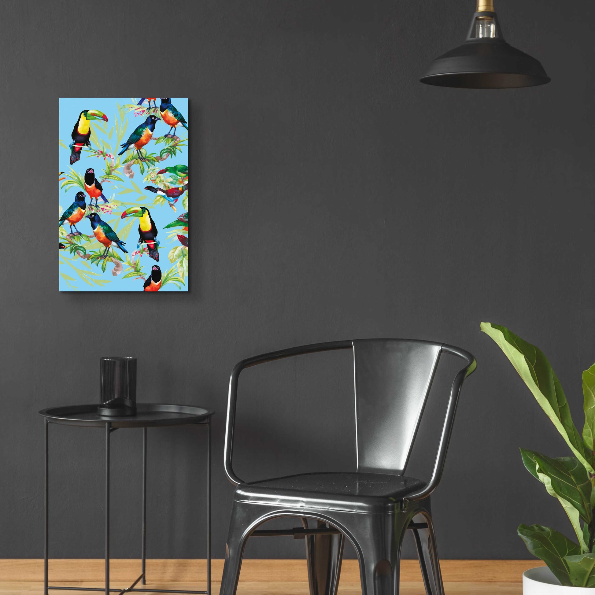 Epic Art 'Jungle Birds' by Incado, Acrylic Glass Wall Art,16x24