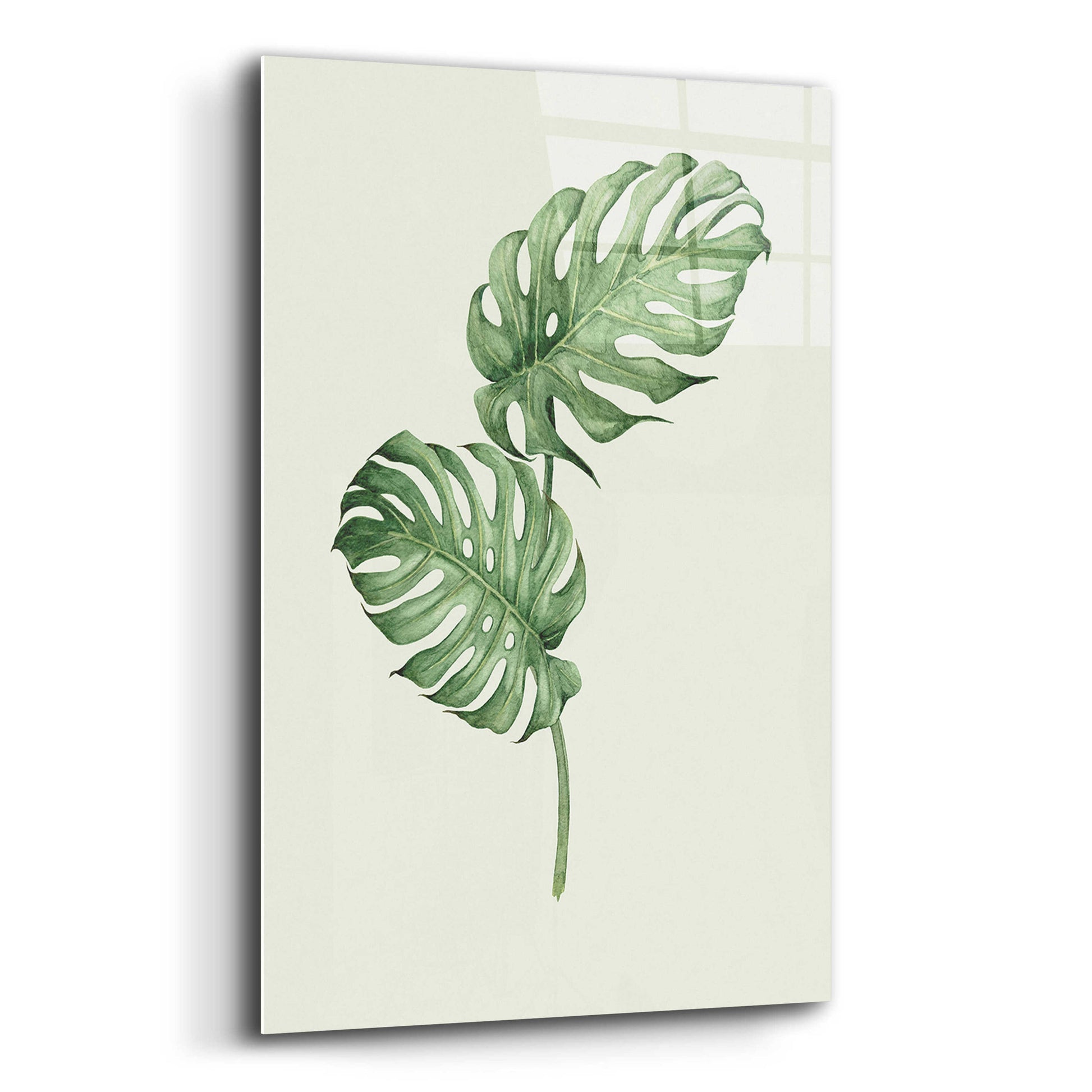 Epic Art 'Leaf Green' by Incado, Acrylic Glass Wall Art,12x16