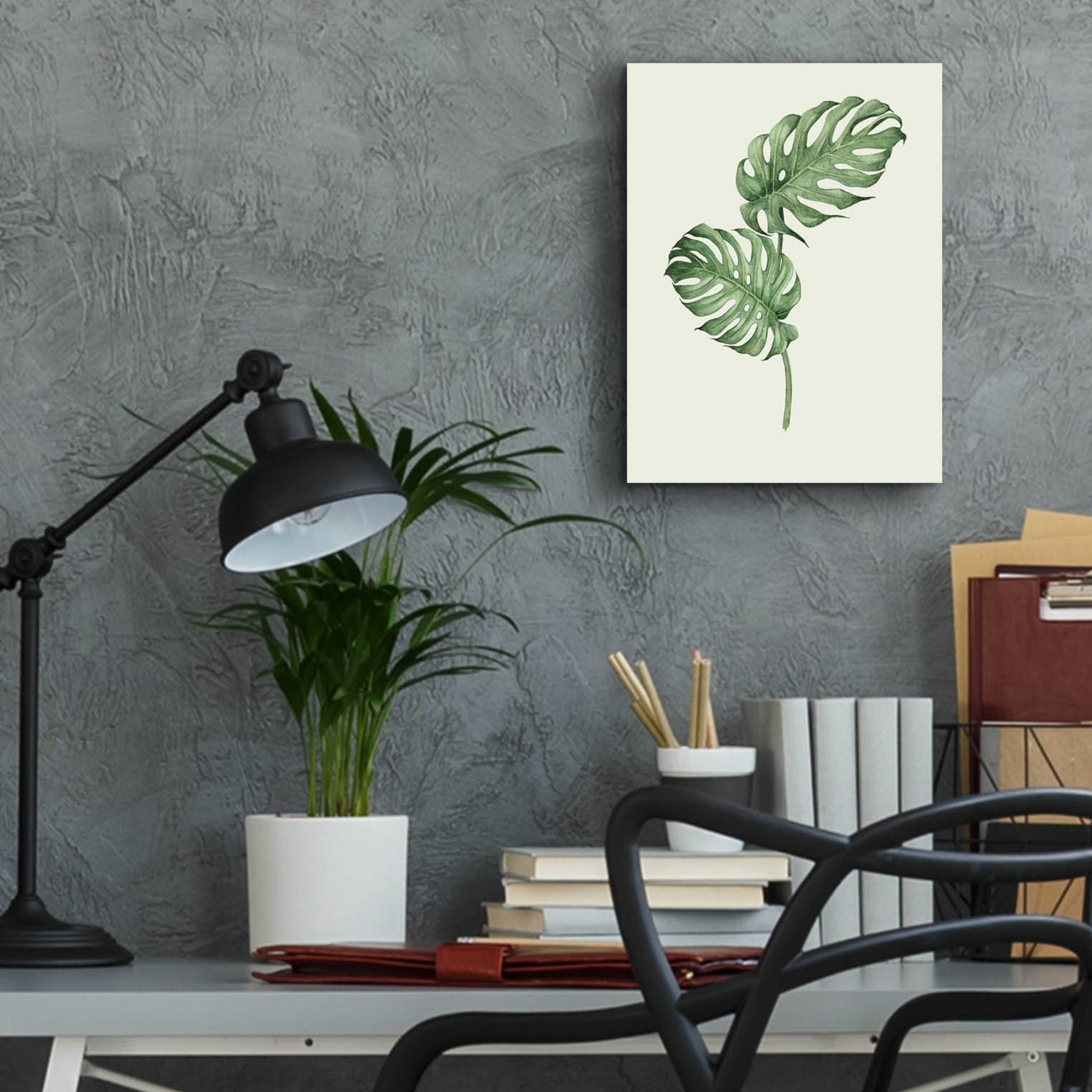 Epic Art 'Leaf Green' by Incado, Acrylic Glass Wall Art,12x16