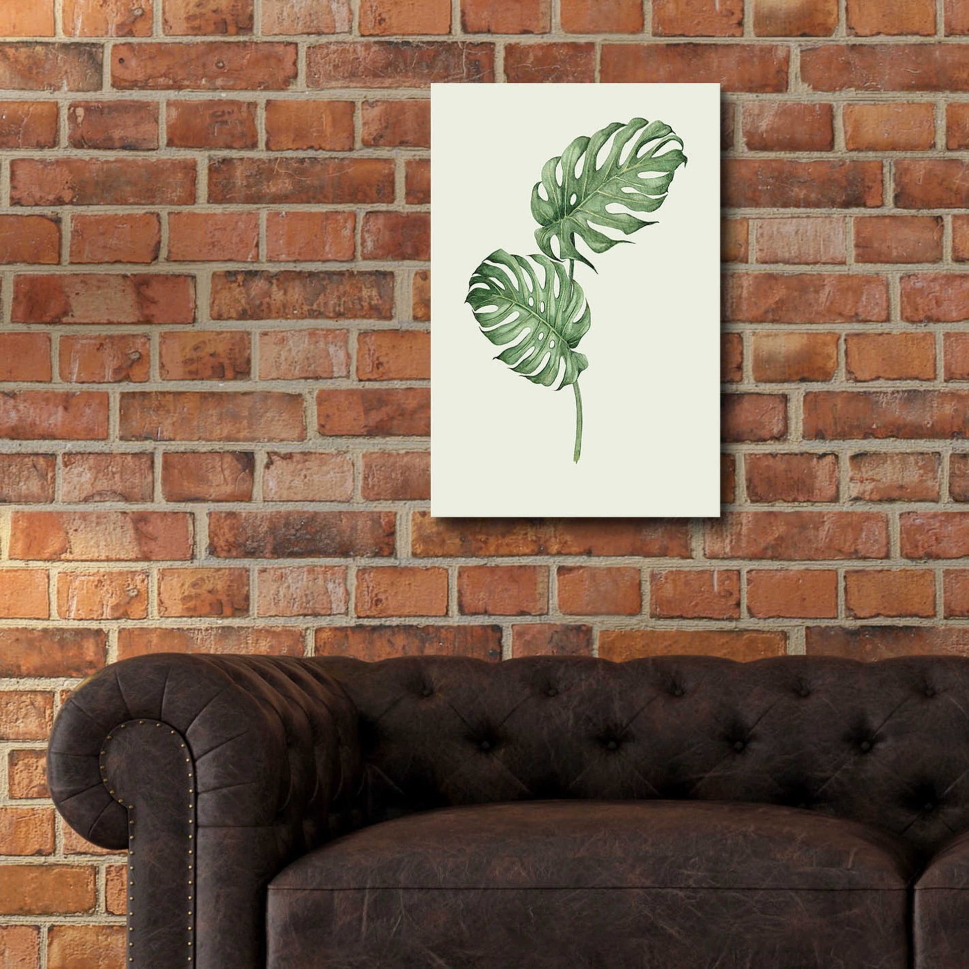 Epic Art 'Leaf Green' by Incado, Acrylic Glass Wall Art,16x24