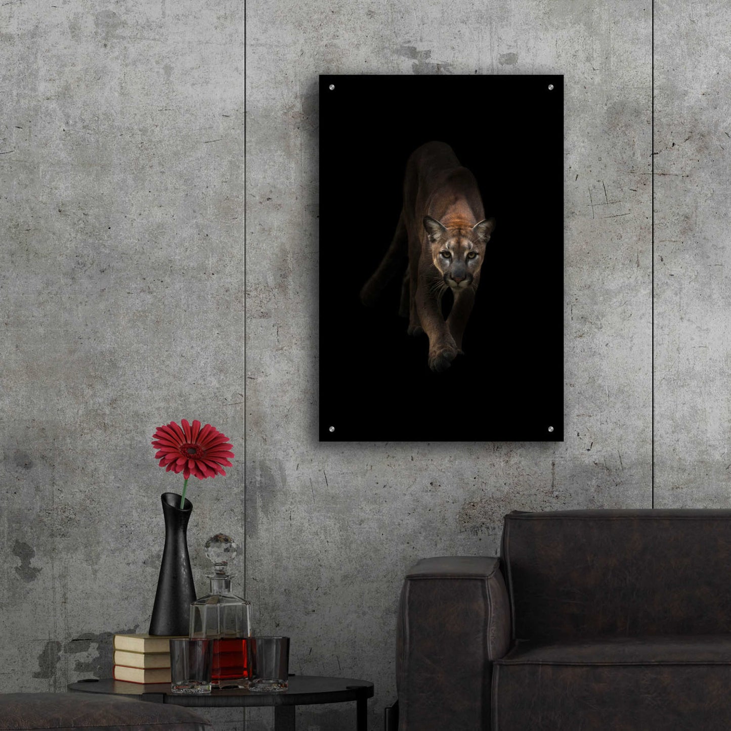 Epic Art 'Lion' by Incado, Acrylic Glass Wall Art,24x36