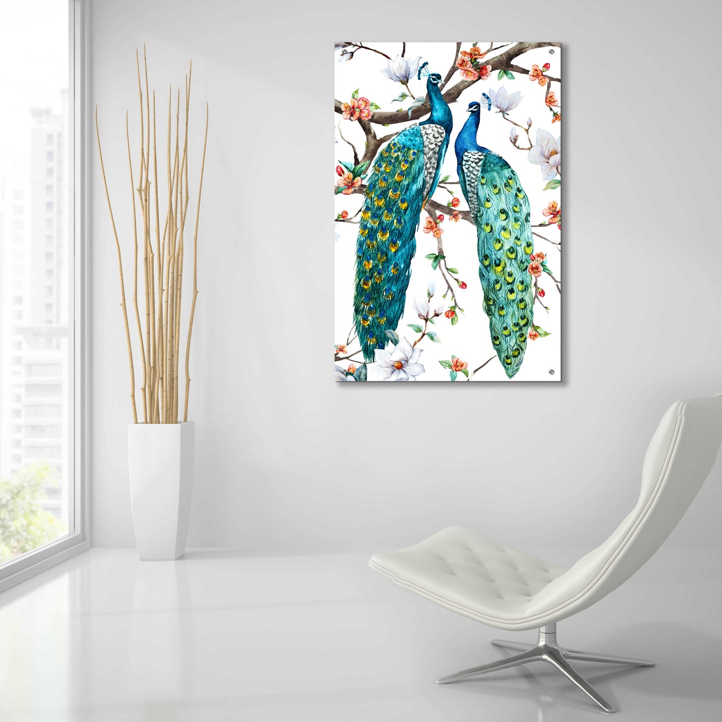 Epic Art 'Paradis Birds I' by Incado, Acrylic Glass Wall Art,24x36