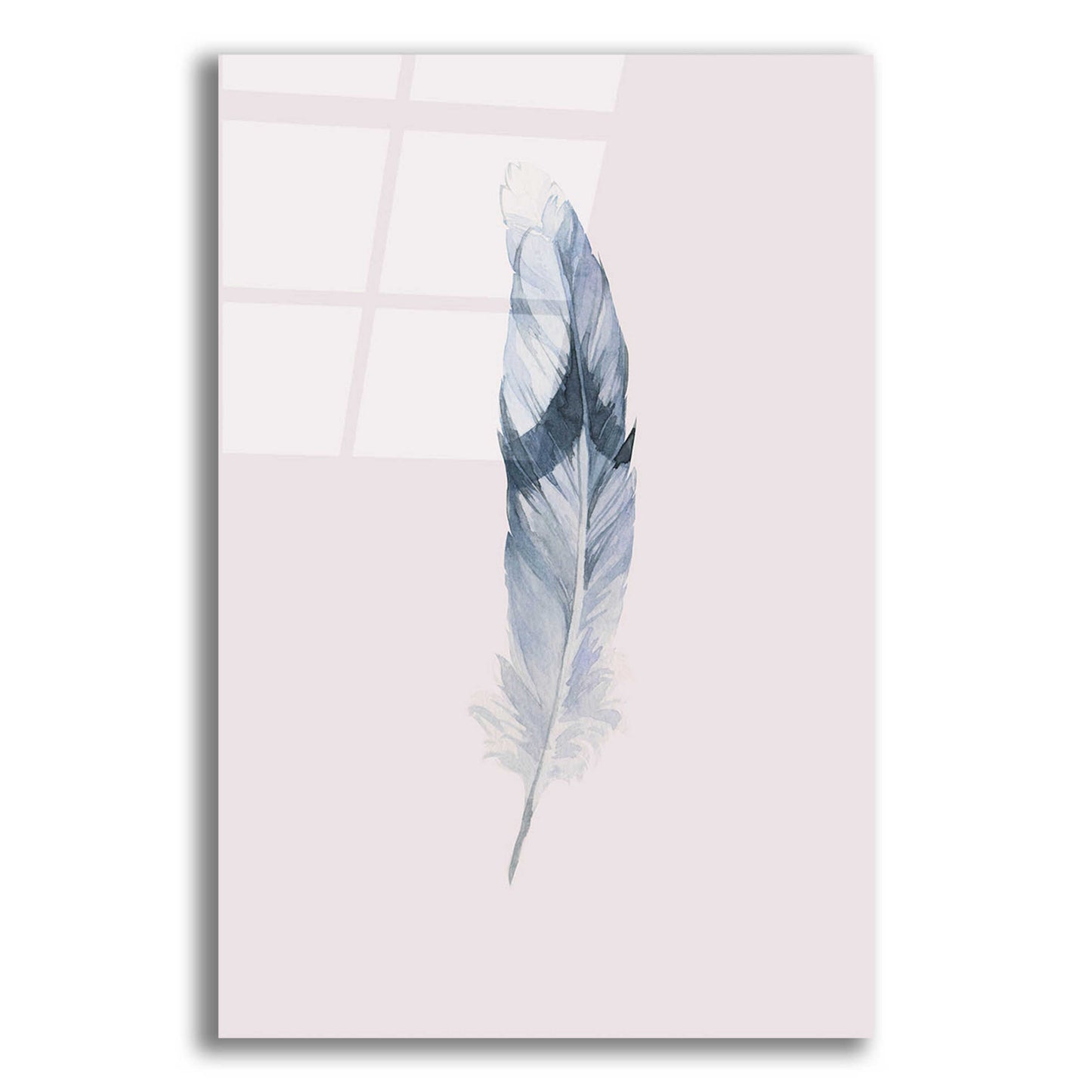 Epic Art 'Pink Feather' by Incado, Acrylic Glass Wall Art