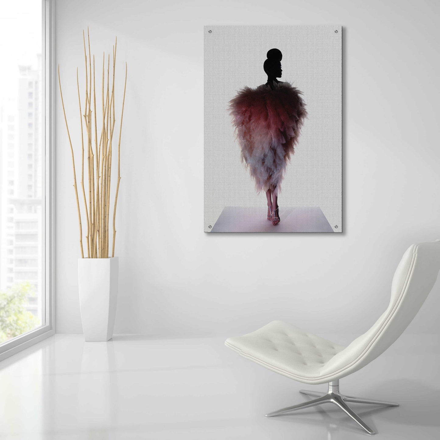 Epic Art 'Pinklingo' by Incado, Acrylic Glass Wall Art,24x36