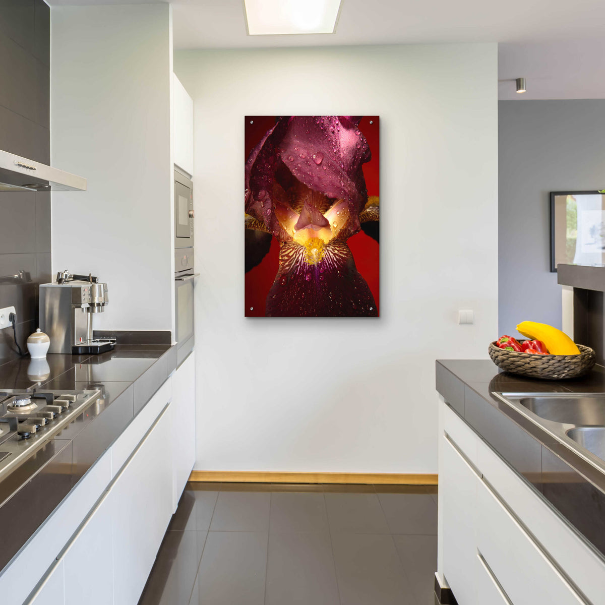 Epic Art 'Red Flower' by Incado, Acrylic Glass Wall Art,24x36