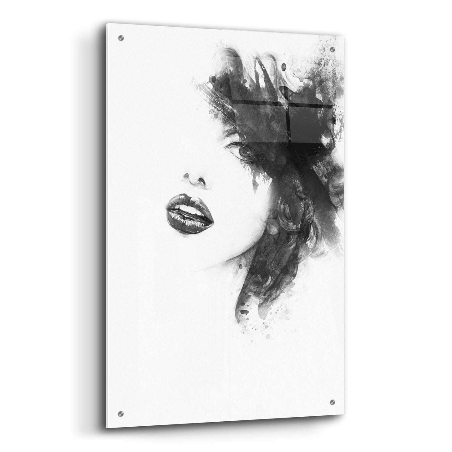 Epic Art 'Shadow Girl' by Incado, Acrylic Glass Wall Art,24x36