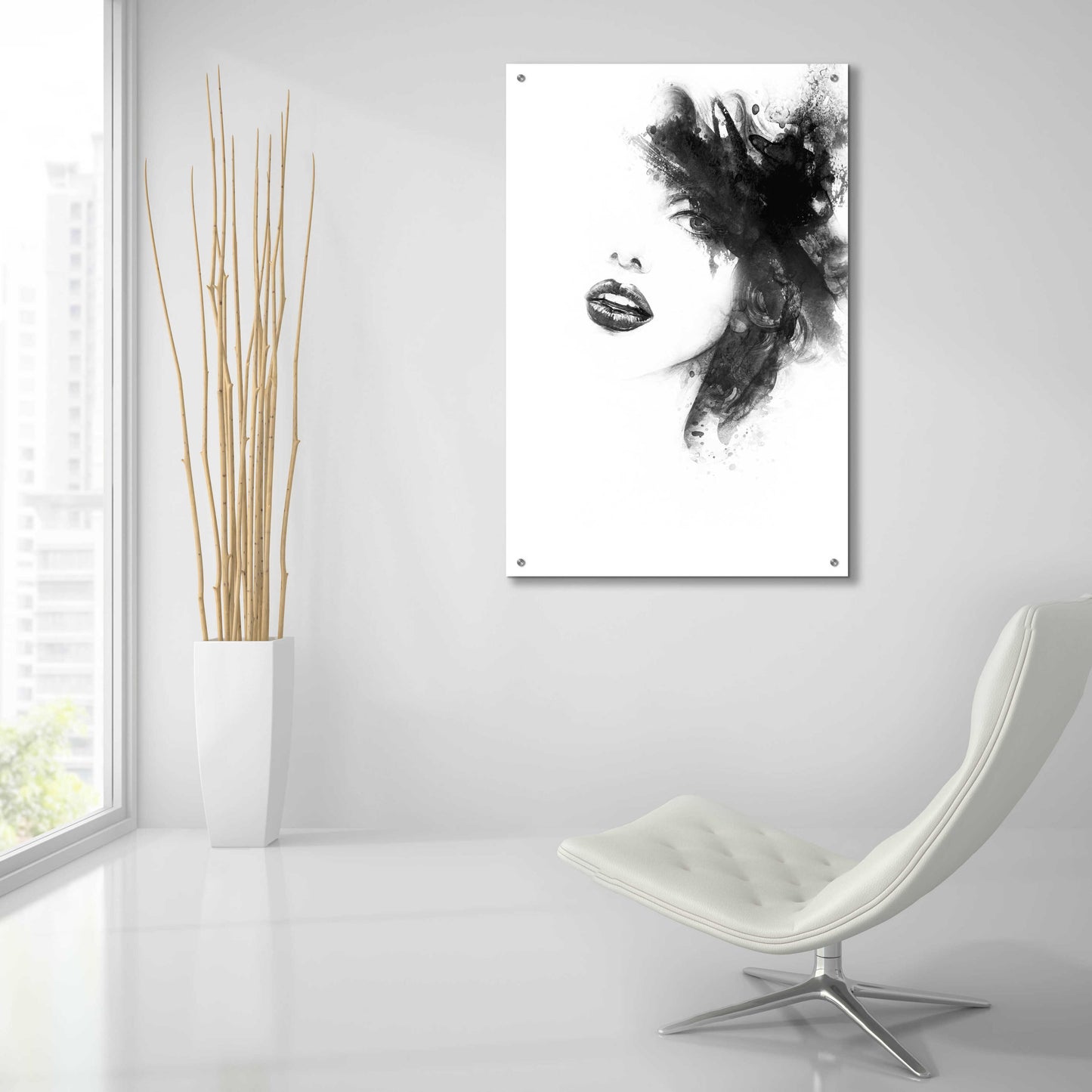 Epic Art 'Shadow Girl' by Incado, Acrylic Glass Wall Art,24x36