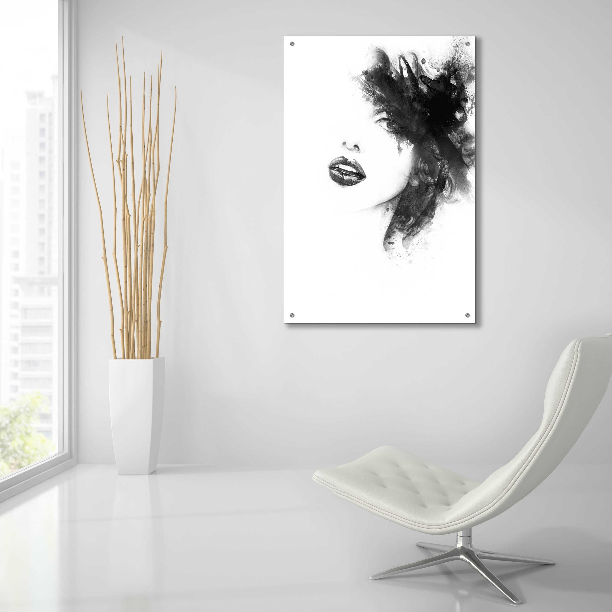 Epic Art 'Shadow Girl' by Incado, Acrylic Glass Wall Art,24x36