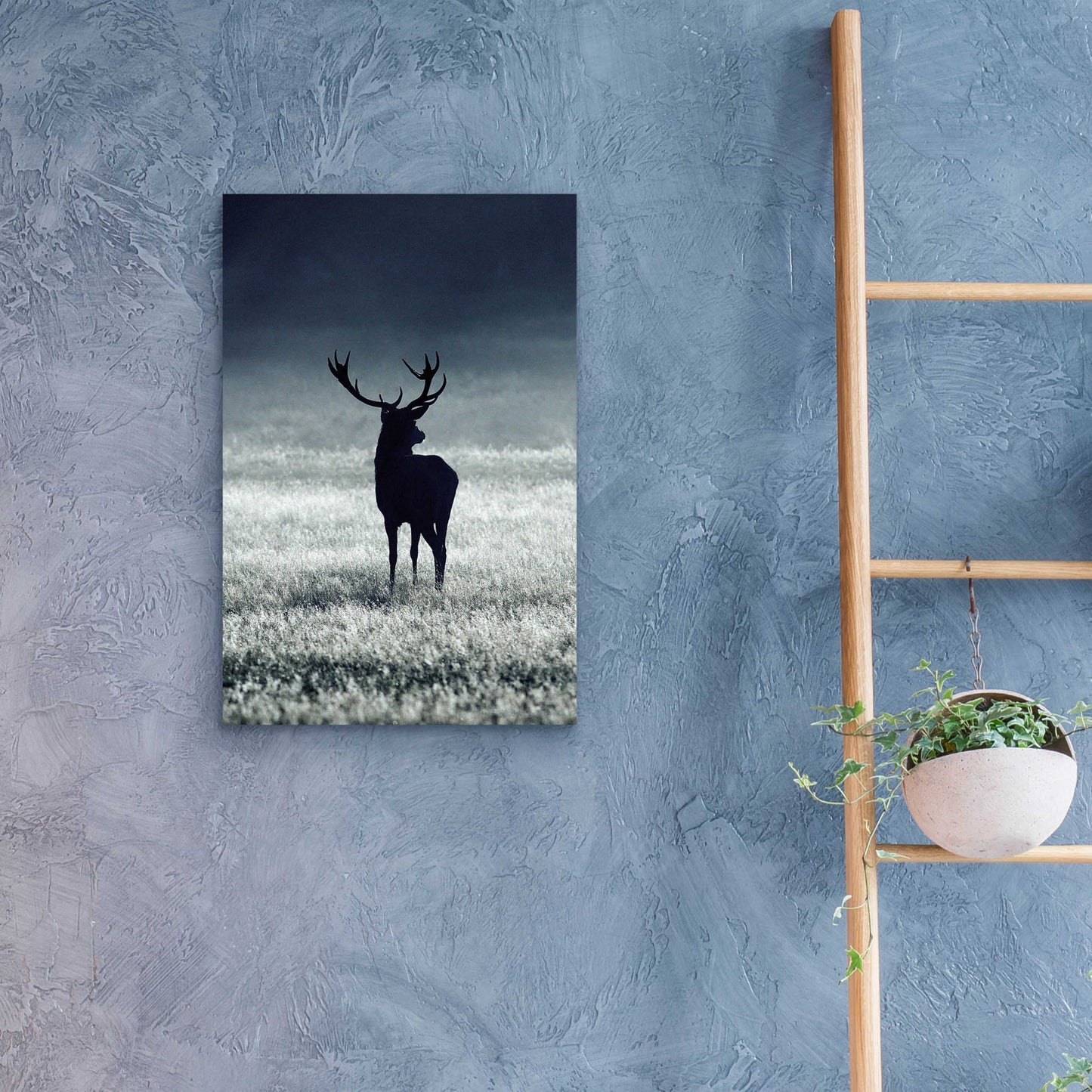 Epic Art 'Silhouette Deer' by Incado, Acrylic Glass Wall Art,16x24