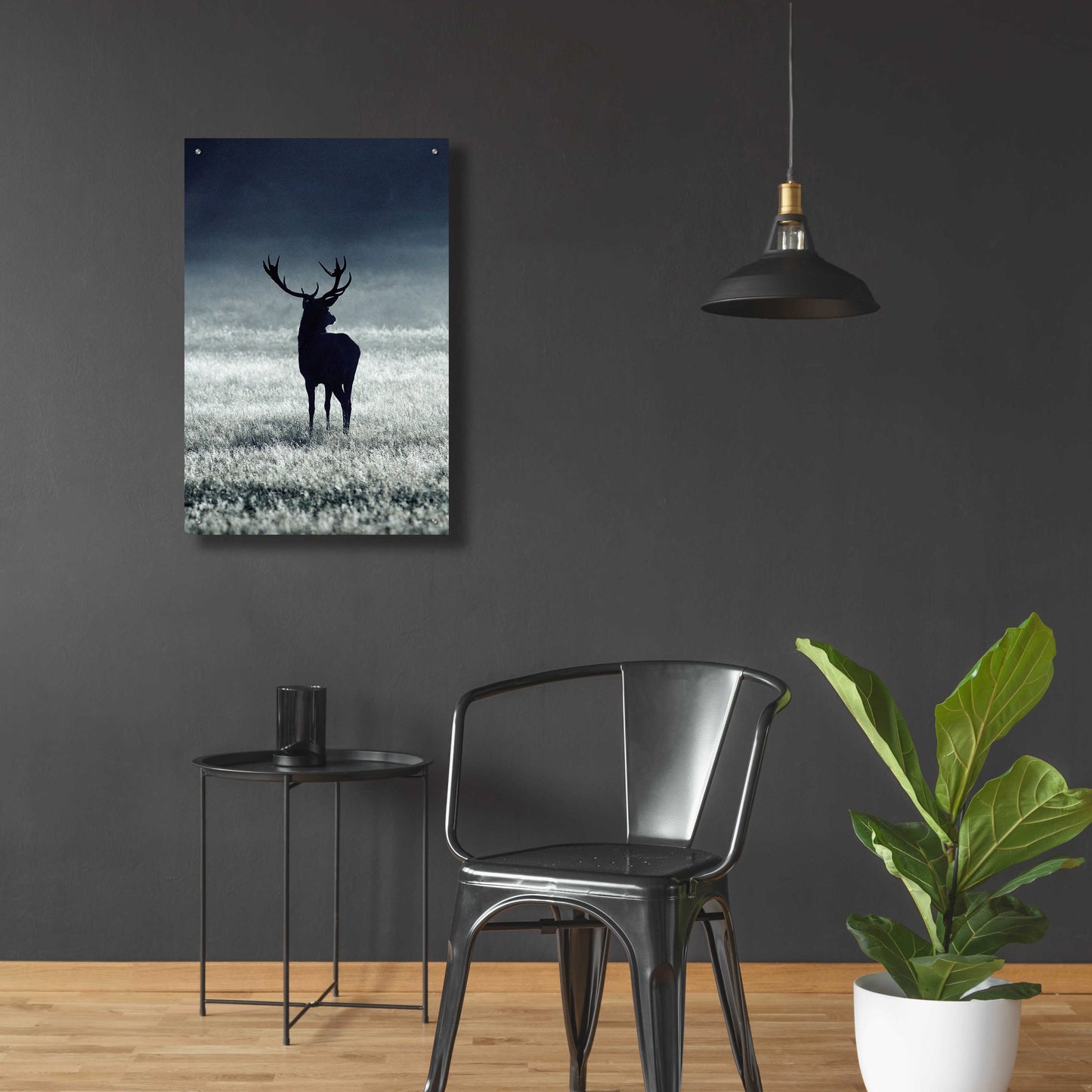 Epic Art 'Silhouette Deer' by Incado, Acrylic Glass Wall Art,24x36