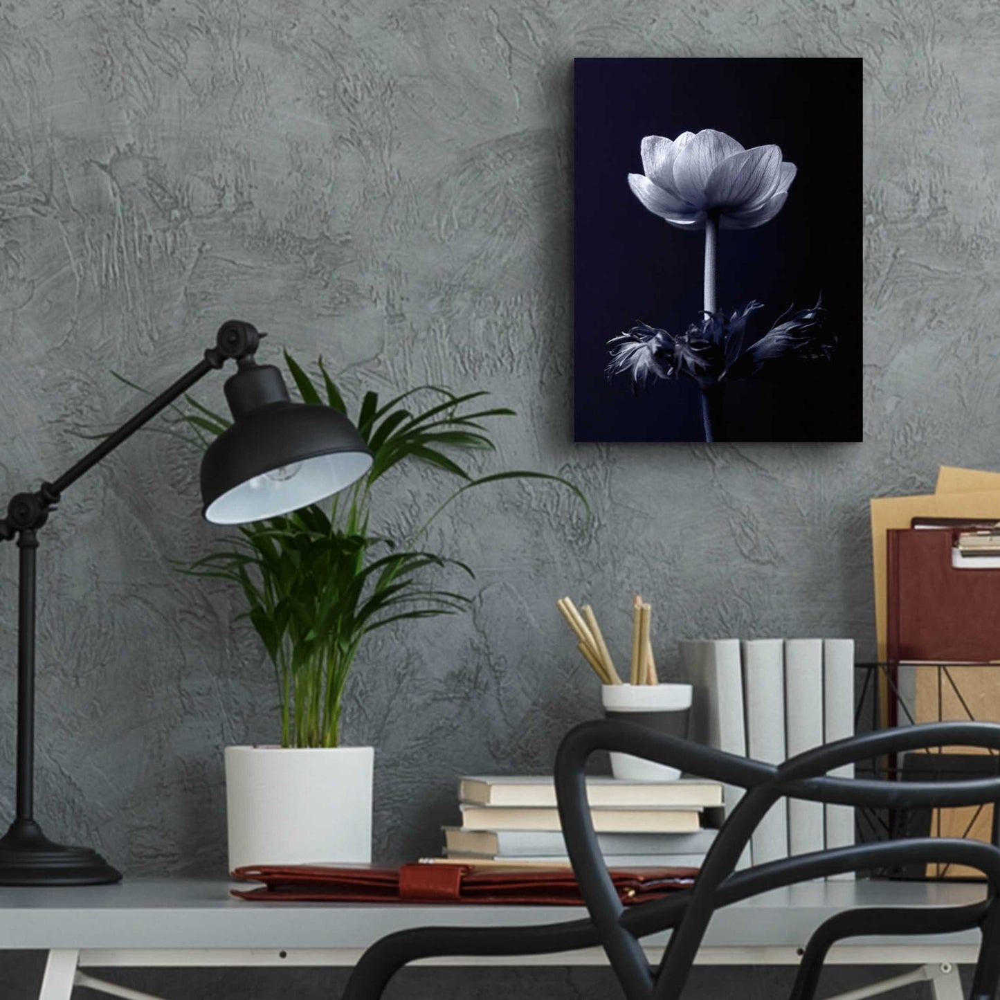 Epic Art 'Single Flower' by Incado, Acrylic Glass Wall Art,12x16