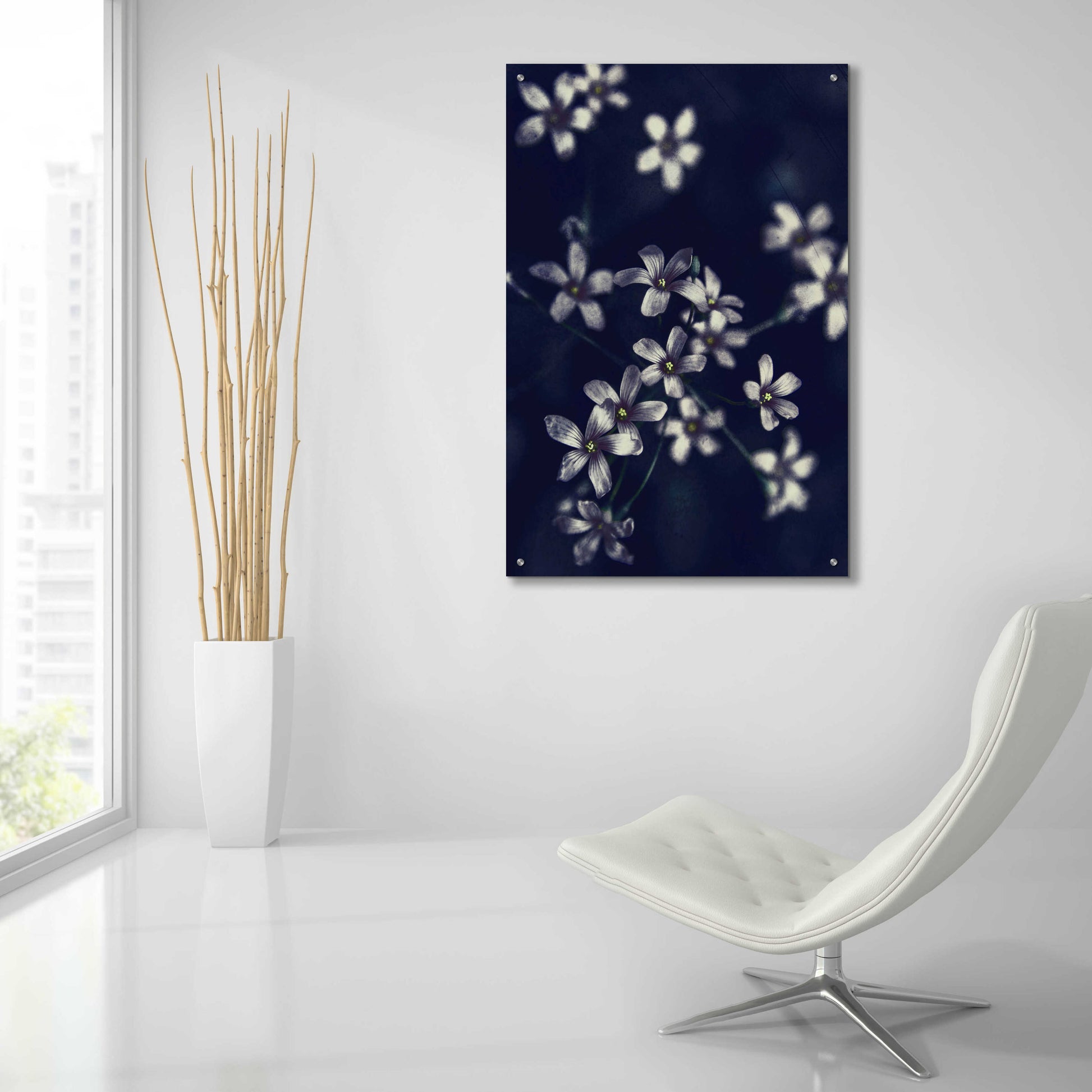 Epic Art 'Small Flowers' by Incado, Acrylic Glass Wall Art,24x36