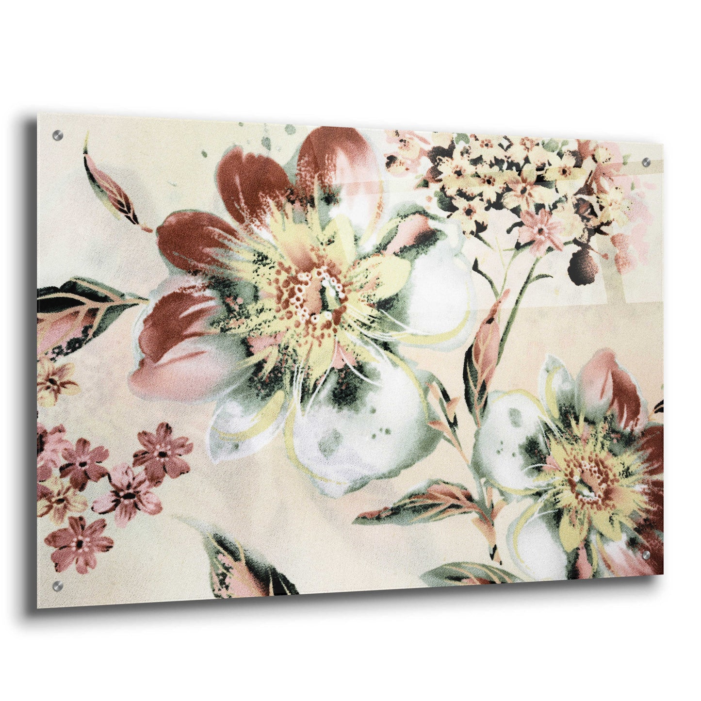 Epic Art 'Summer Flower' by Incado, Acrylic Glass Wall Art,36x24