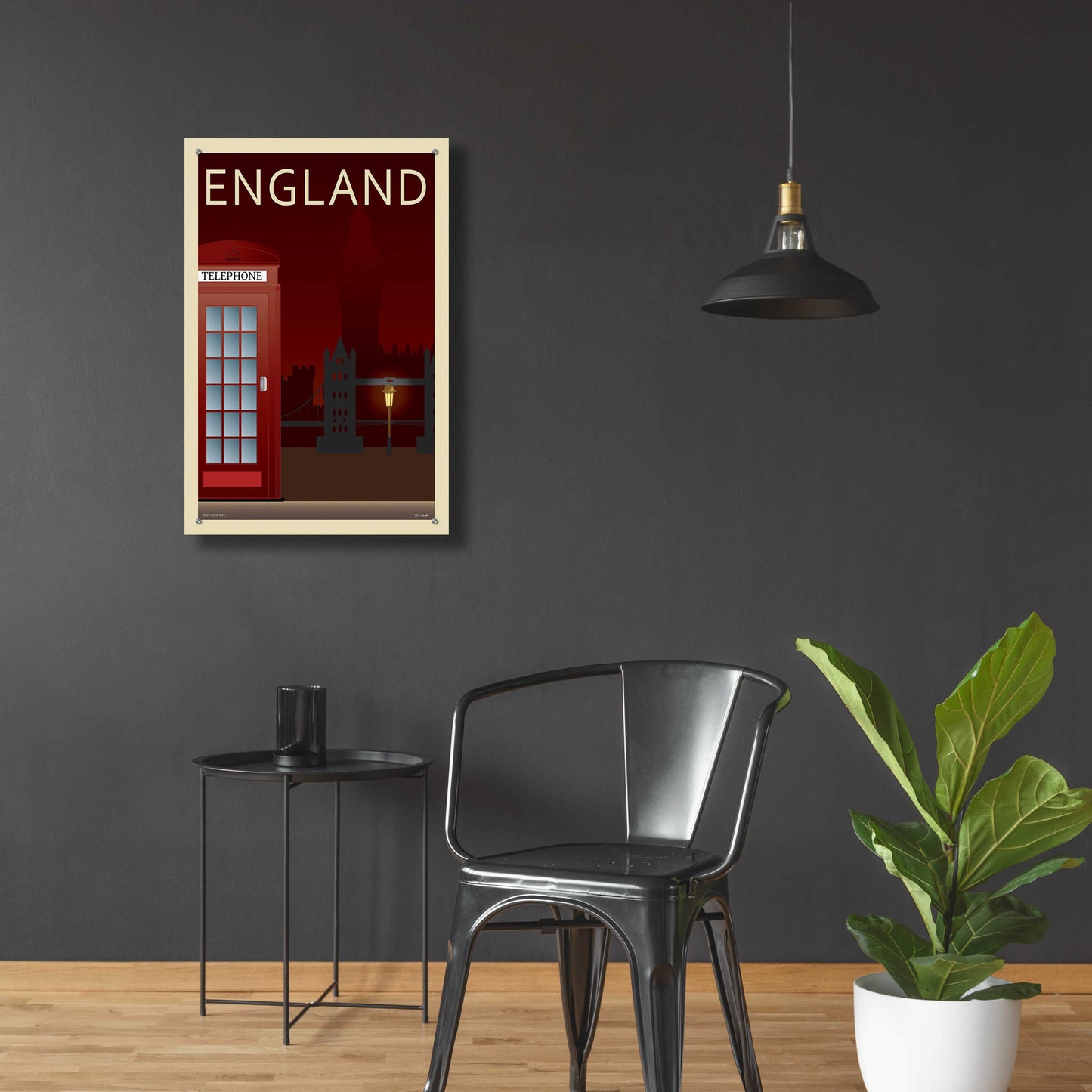 Epic Art 'Telephone Box' by Incado, Acrylic Glass Wall Art,24x36