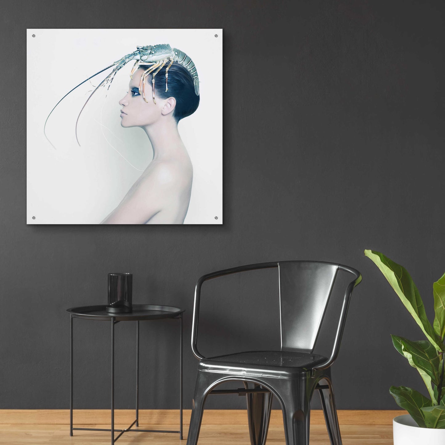 Epic Art 'The Lady' by Incado, Acrylic Glass Wall Art,36x36