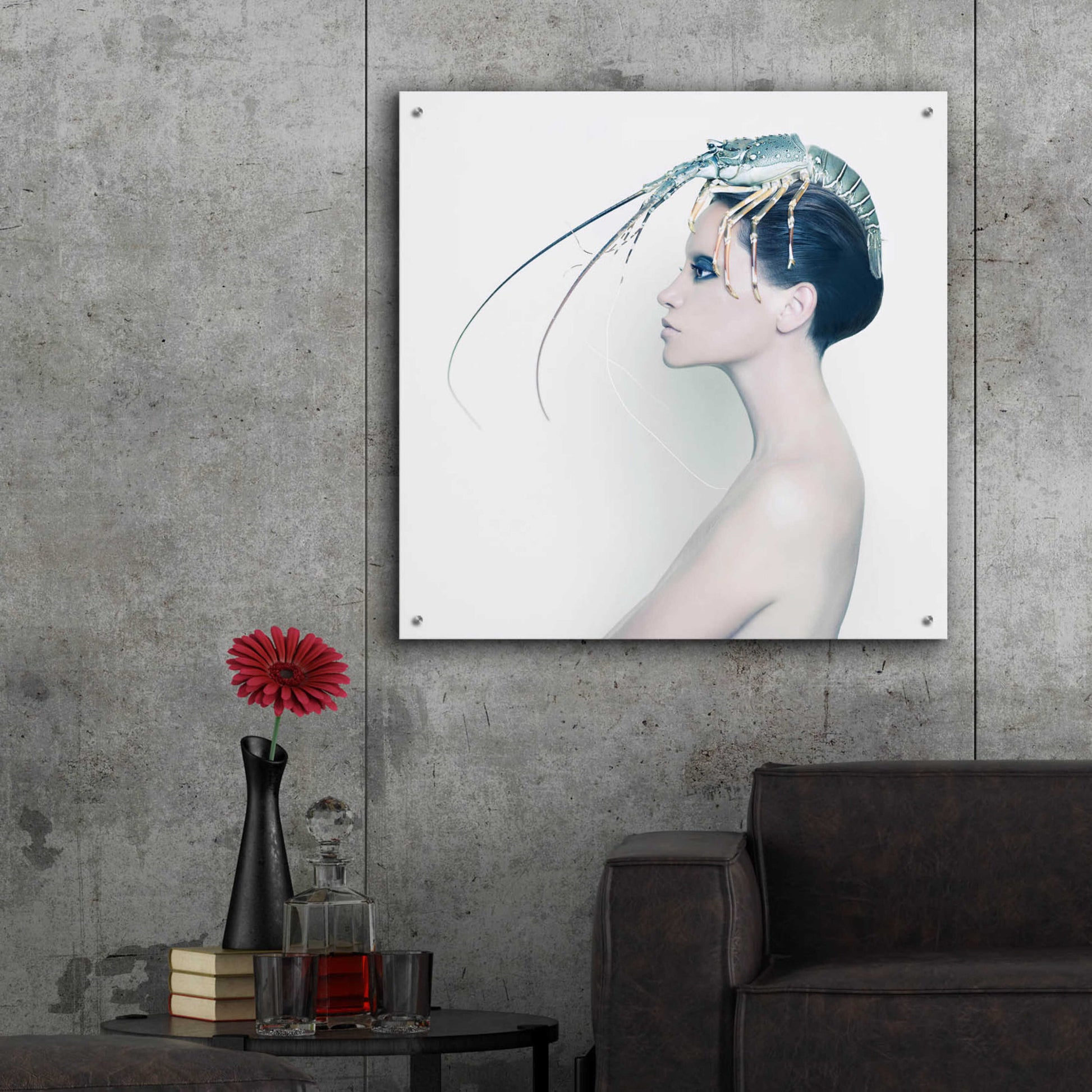 Epic Art 'The Lady' by Incado, Acrylic Glass Wall Art,36x36