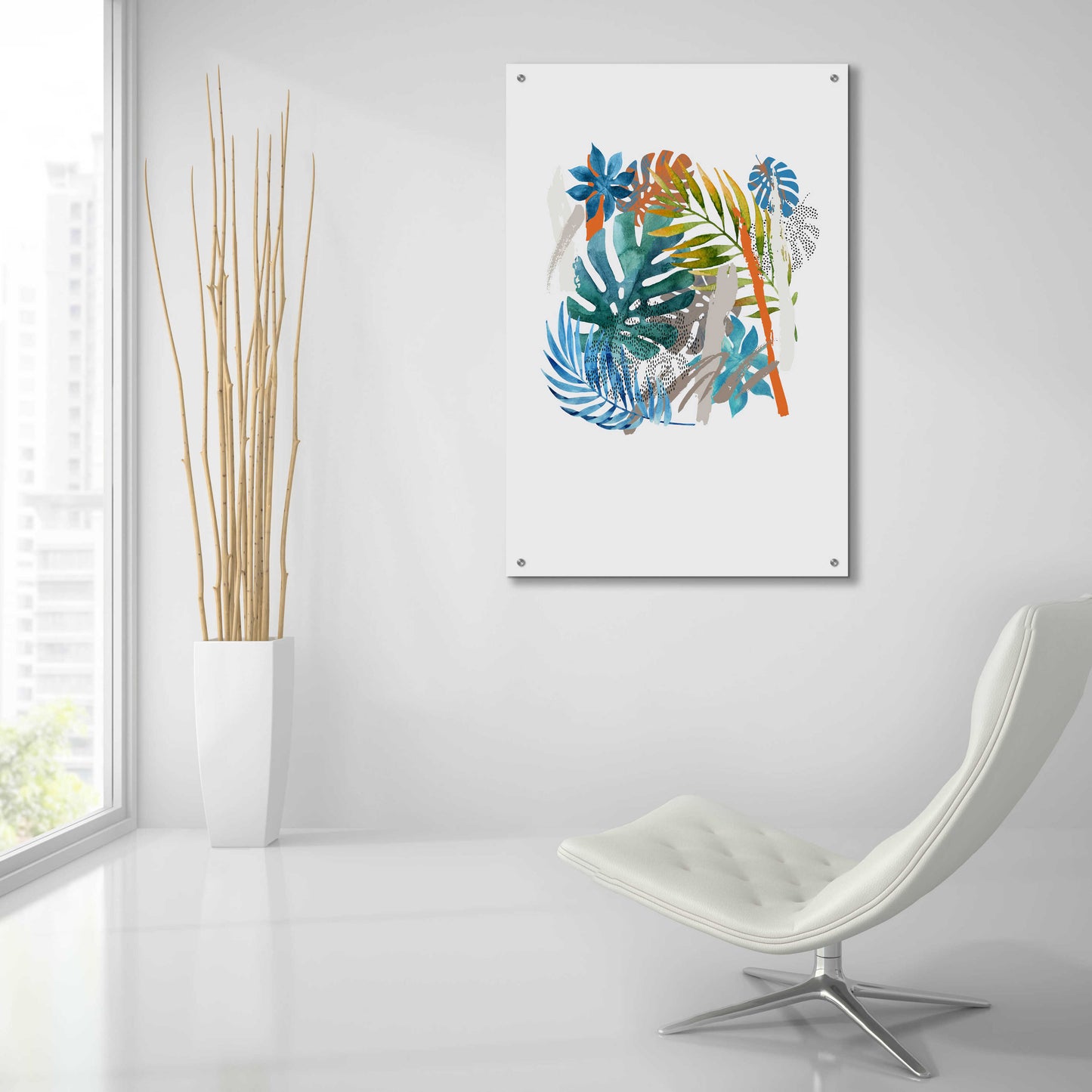 Epic Art 'Vibes I' by Incado, Acrylic Glass Wall Art,24x36