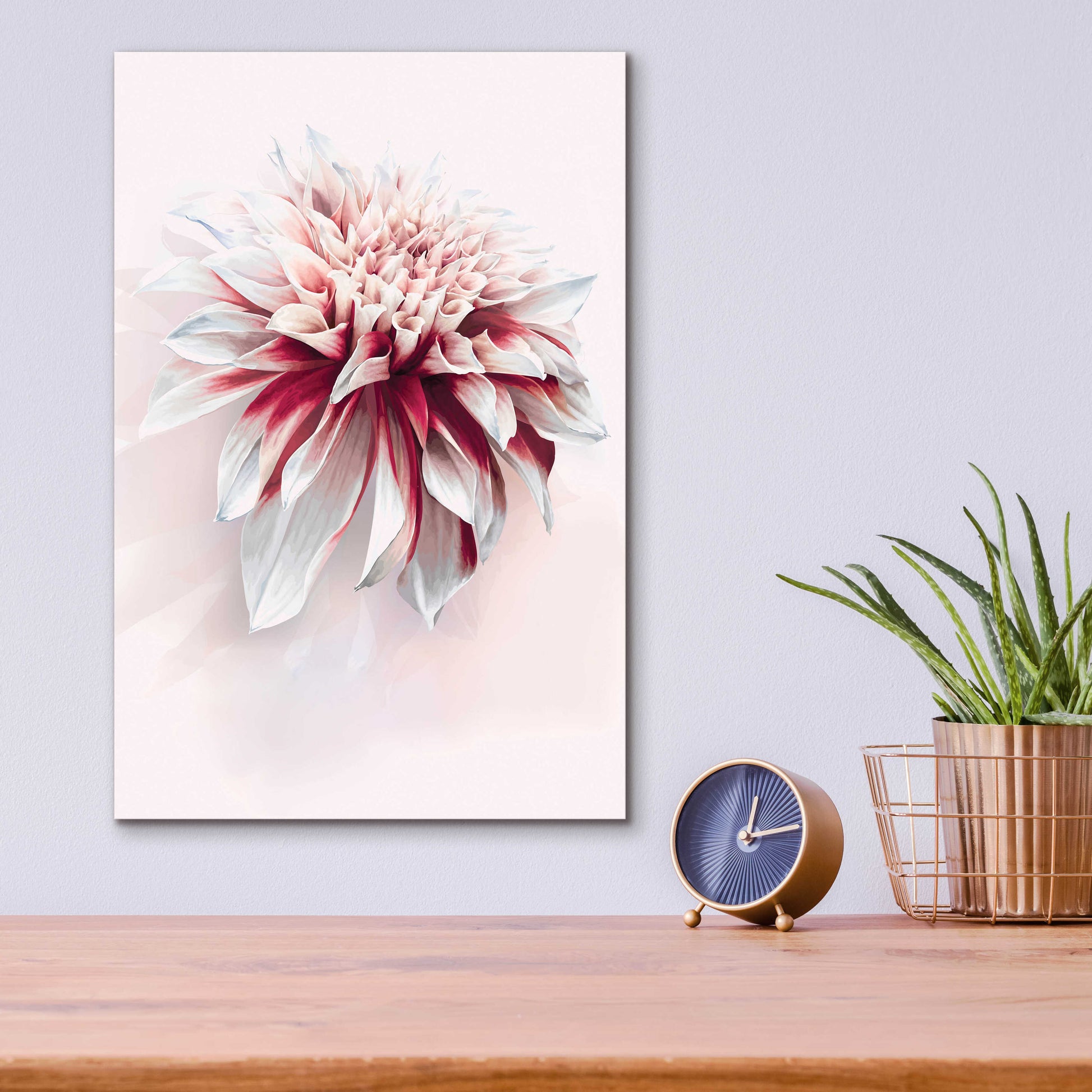 Epic Art 'Water Dahlia' by Incado, Acrylic Glass Wall Art,12x16