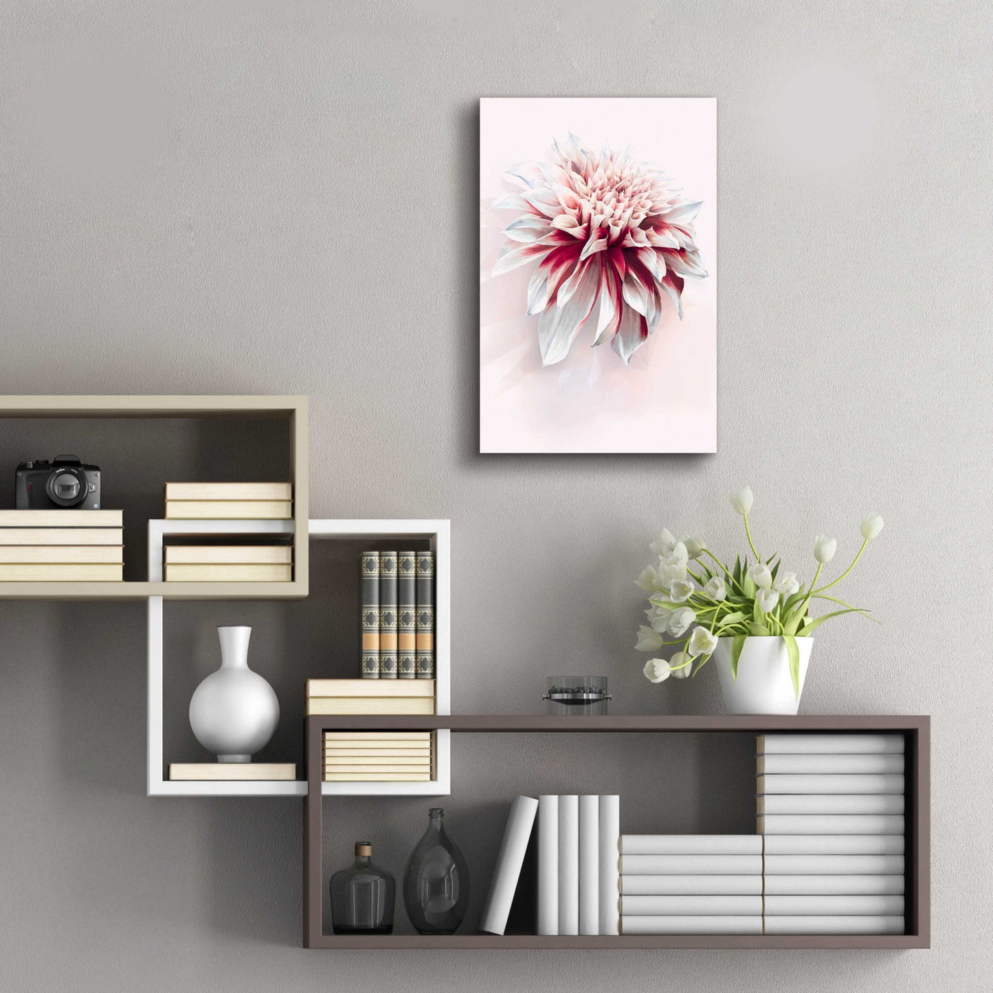 Epic Art 'Water Dahlia' by Incado, Acrylic Glass Wall Art,16x24