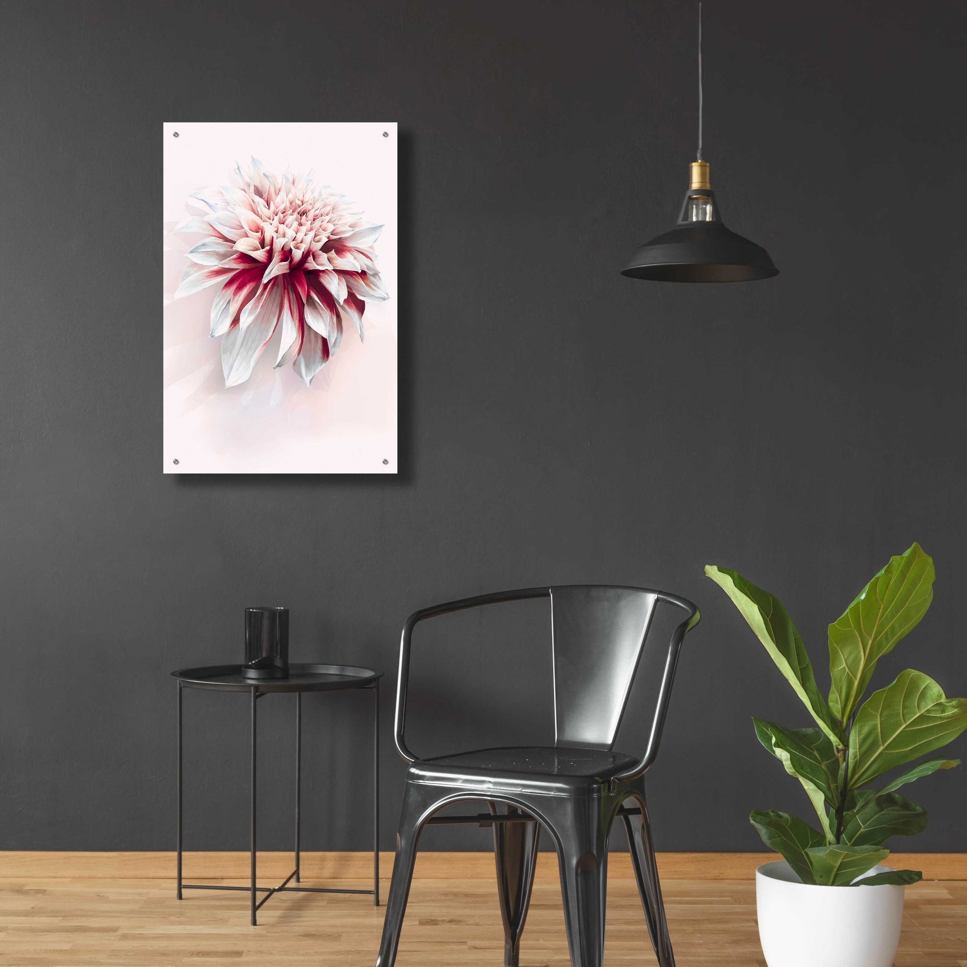 Epic Art 'Water Dahlia' by Incado, Acrylic Glass Wall Art,24x36