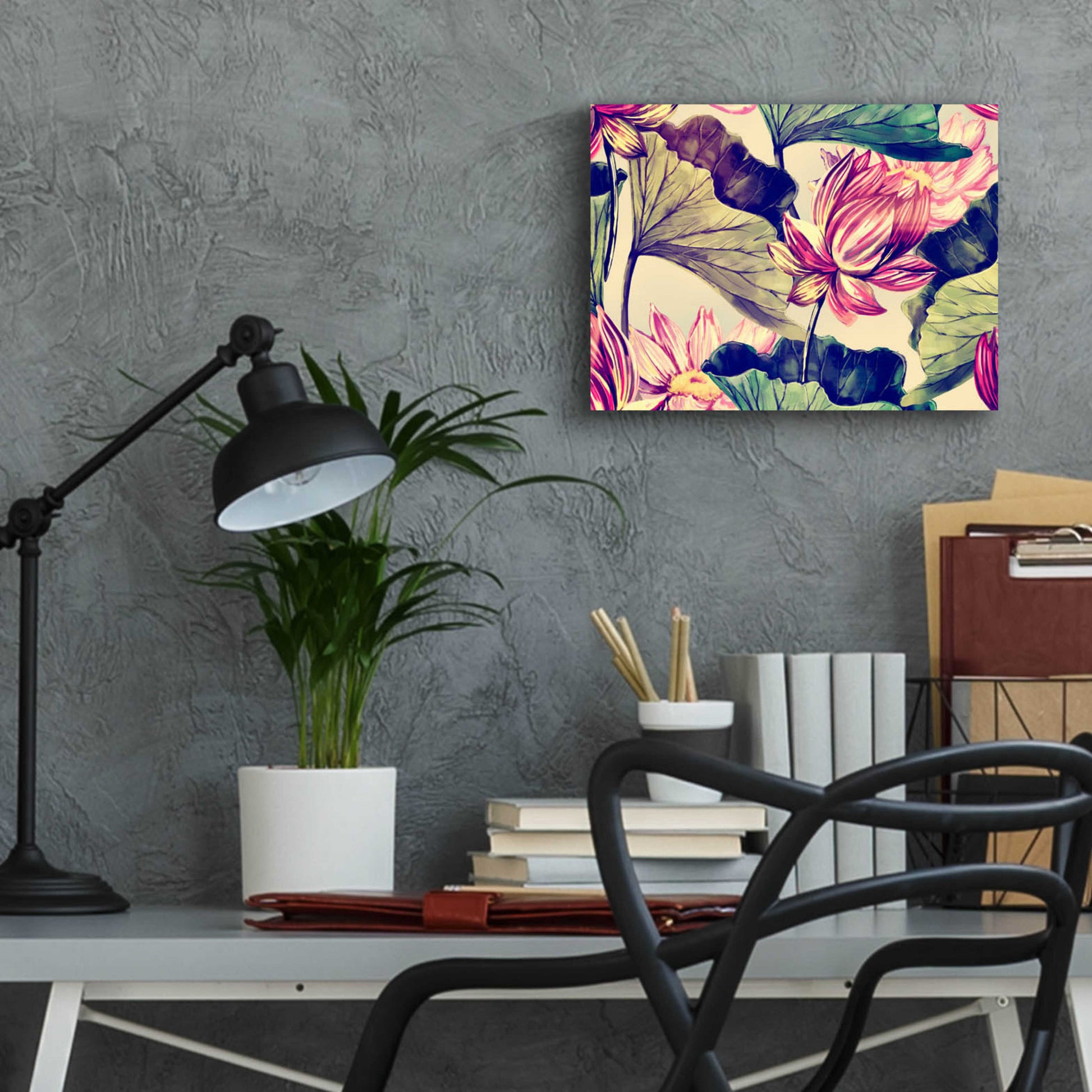 Epic Art 'Water Lily' by Incado, Acrylic Glass Wall Art,16x12