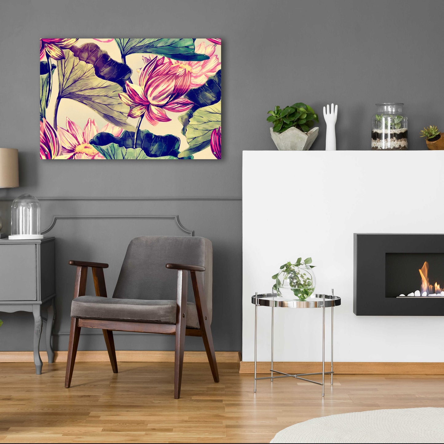 Epic Art 'Water Lily' by Incado, Acrylic Glass Wall Art,36x24