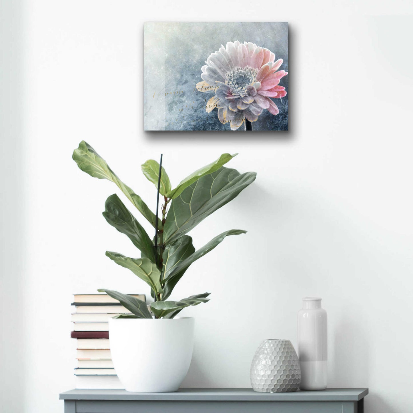 Epic Art 'Winter Flower' by Incado, Acrylic Glass Wall Art,16x12