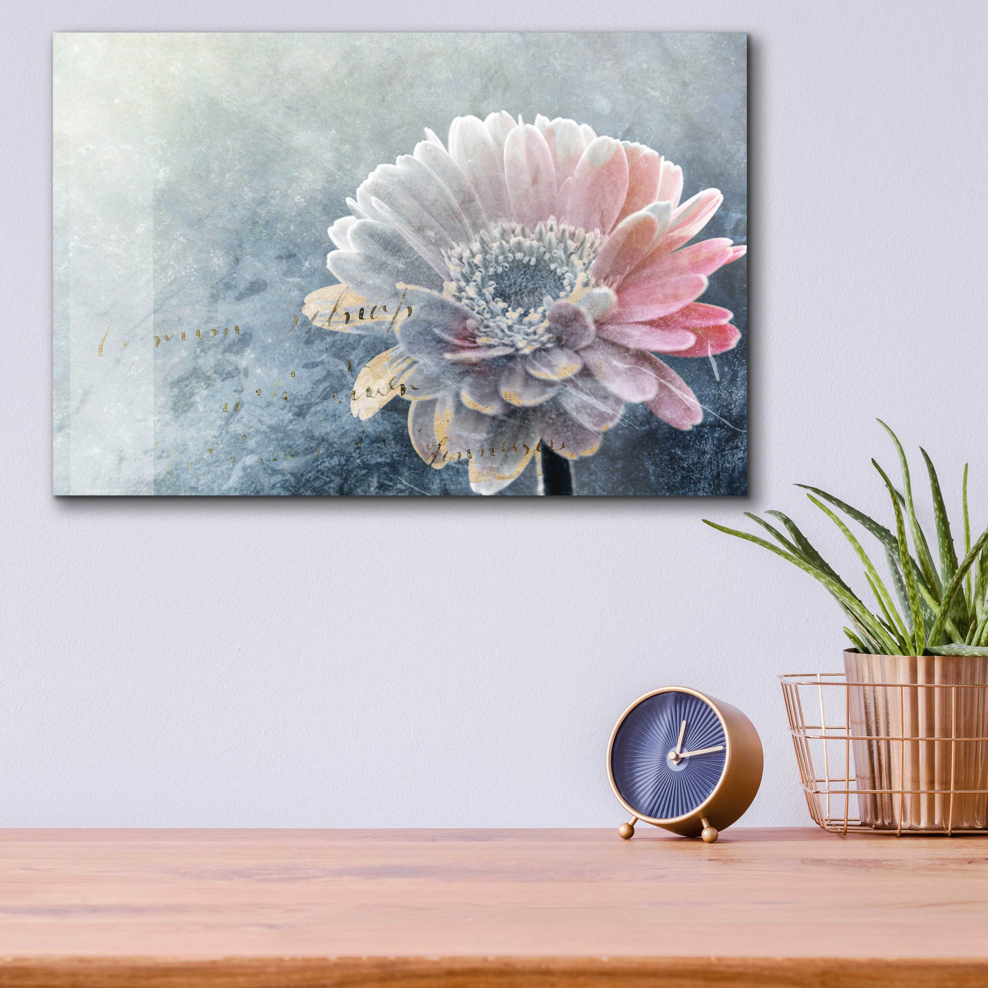 Epic Art 'Winter Flower' by Incado, Acrylic Glass Wall Art,16x12